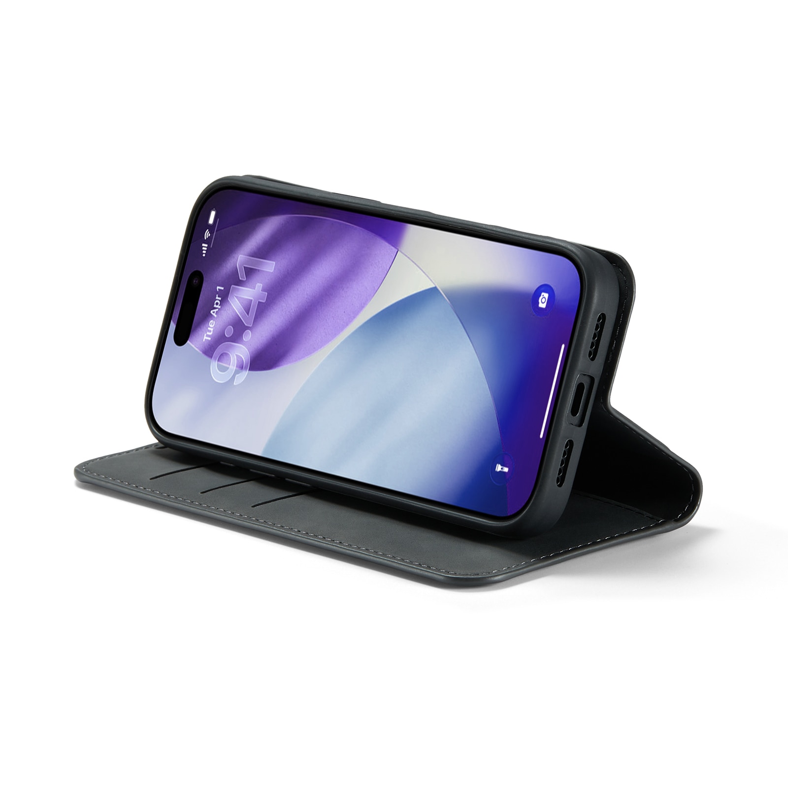 iPhone 17 Pro Max Slim Wallet Case Black