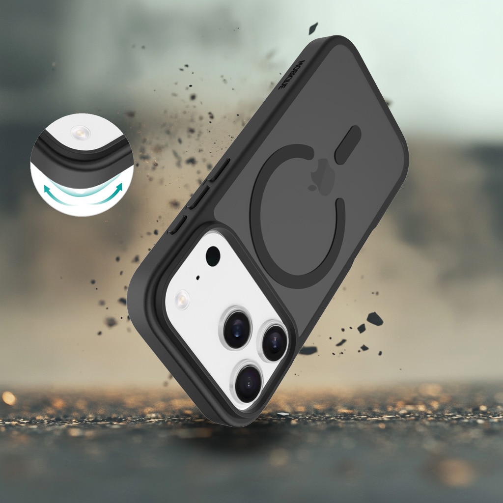 Magnetic Hybrid Case iPhone 17 Pro Max Frosted Black