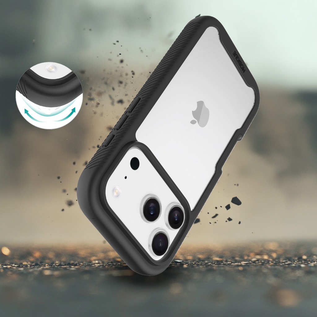 iPhone 17 Pro Max Full Protection Case Black/Transparent