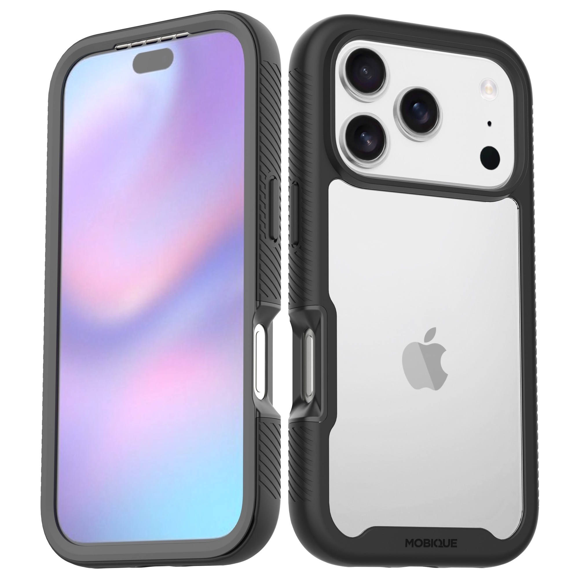 iPhone 17 Pro Max Full Protection Case Black/Transparent
