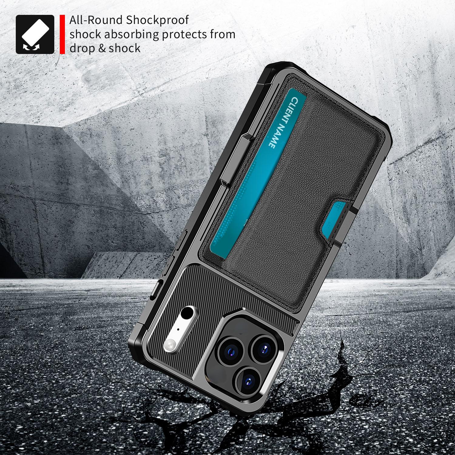 iPhone 17 Pro Max Tough Card Case Black