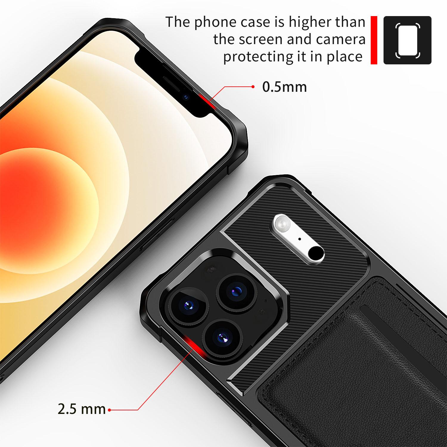 iPhone 17 Pro Max Tough Card Case Black