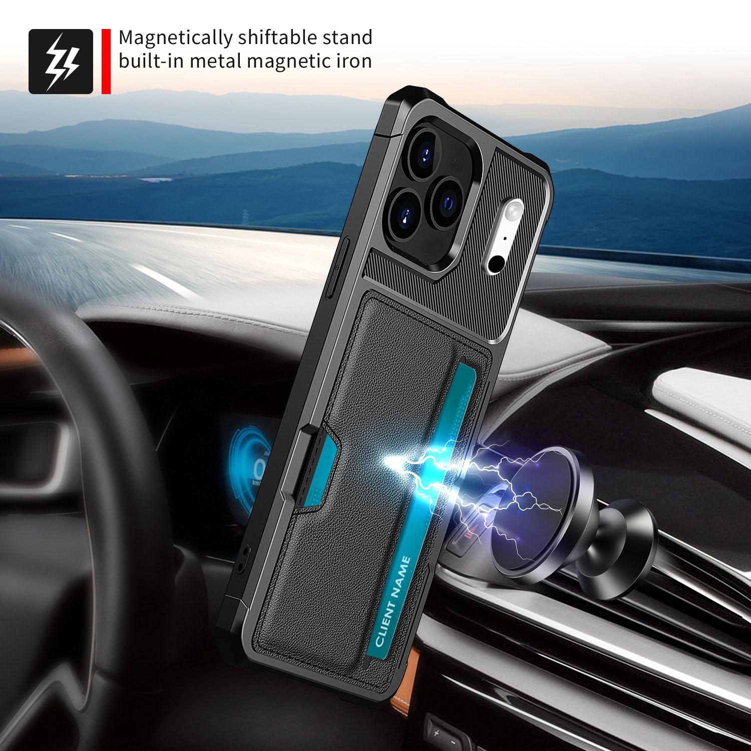 iPhone 17 Pro Max Tough Card Case Black