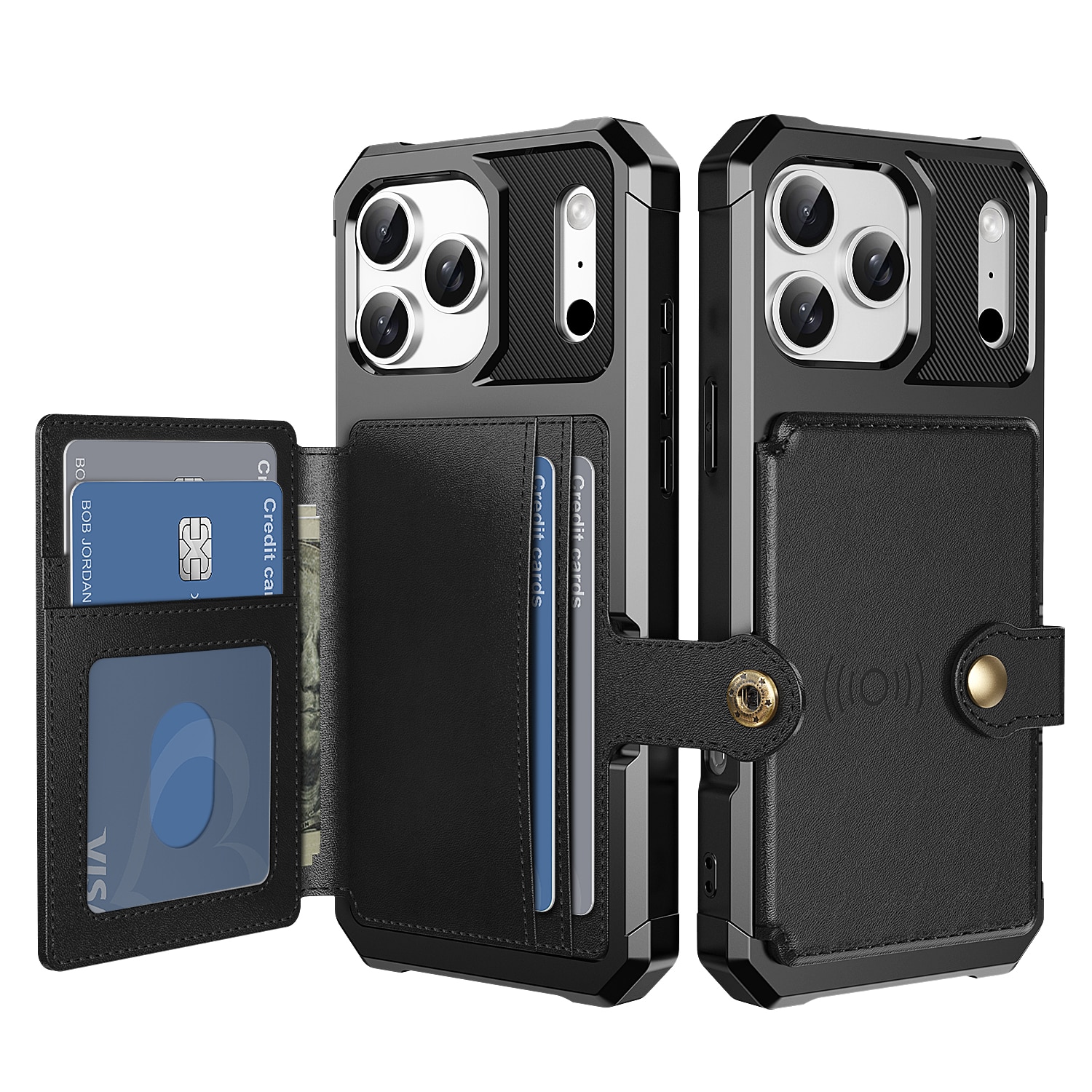 iPhone 17 Pro Tough Multi-slot Case Black