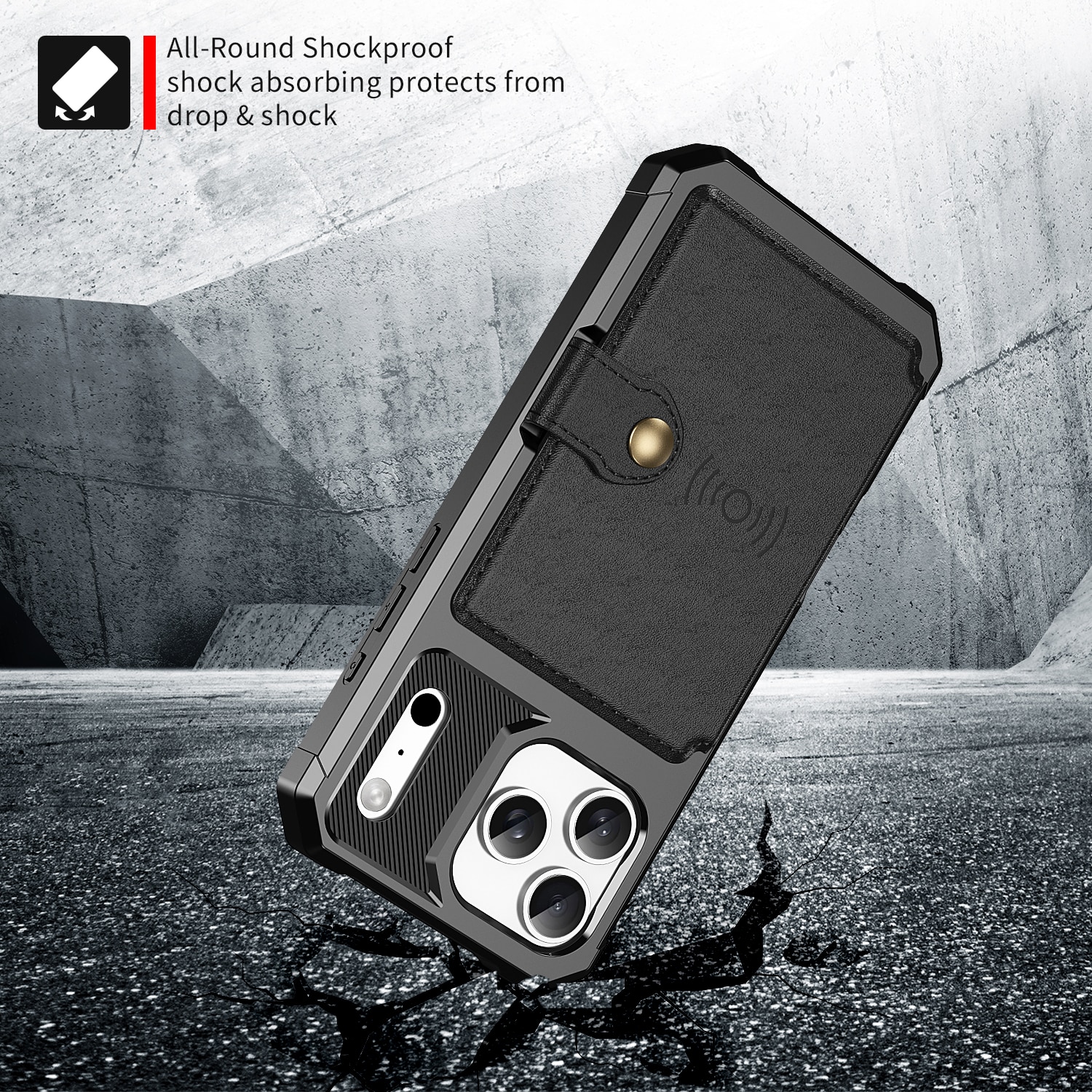 iPhone 17 Pro Tough Multi-slot Case Black