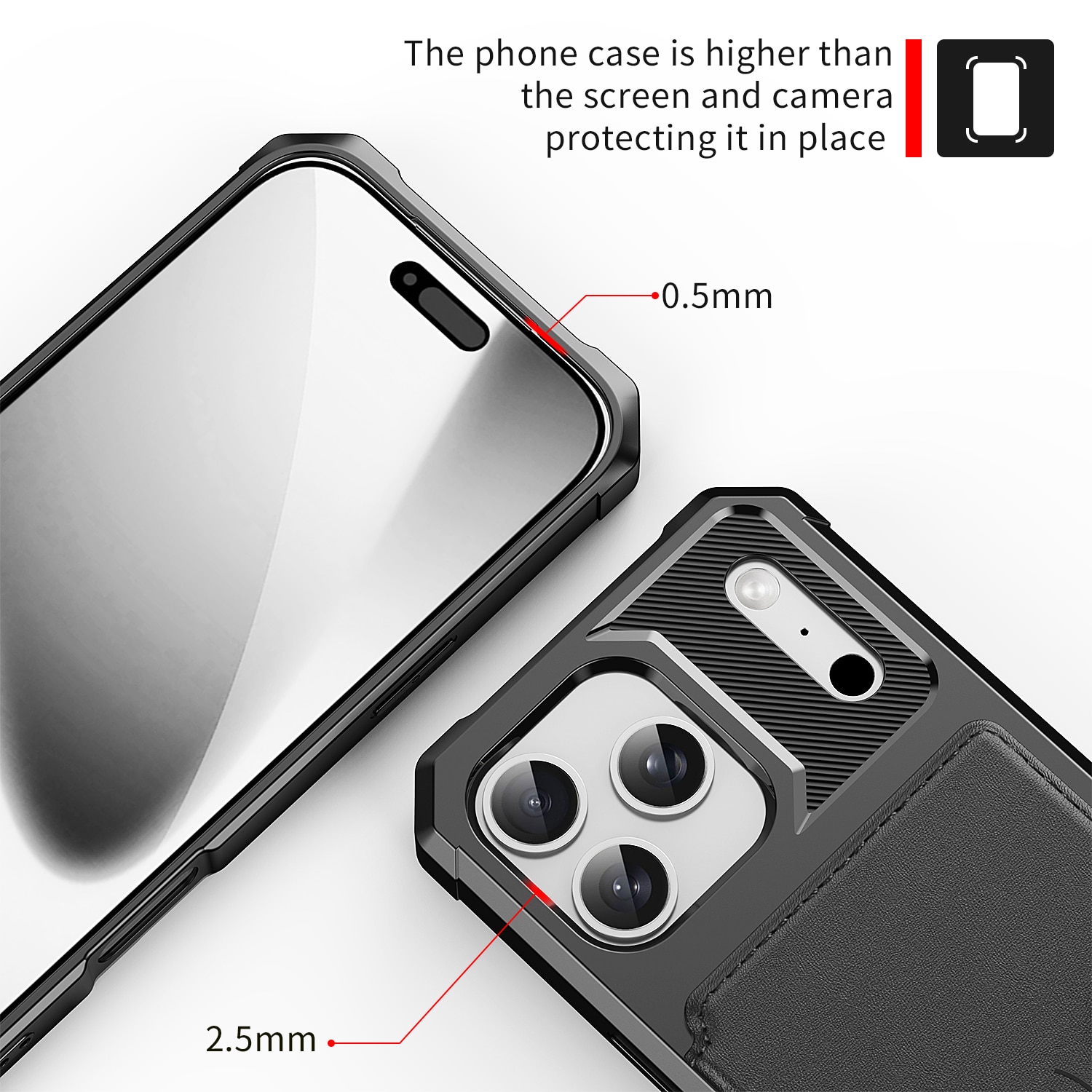 iPhone 17 Pro Tough Multi-slot Case Black