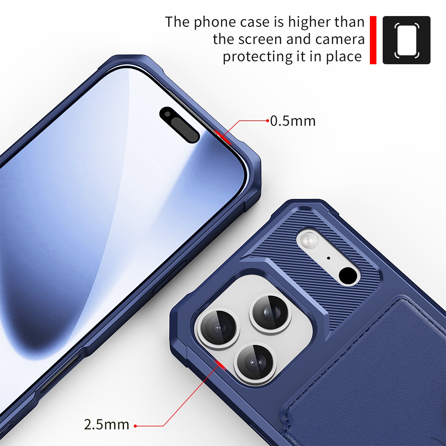 iPhone 17 Pro Tough Multi-slot Case Blue
