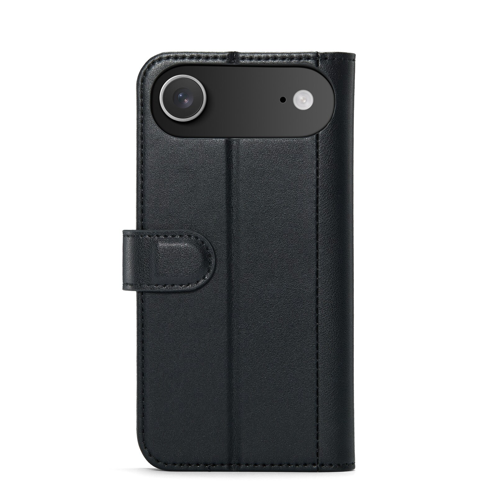 iPhone 17 Air Genuine Leather Wallet Case Black