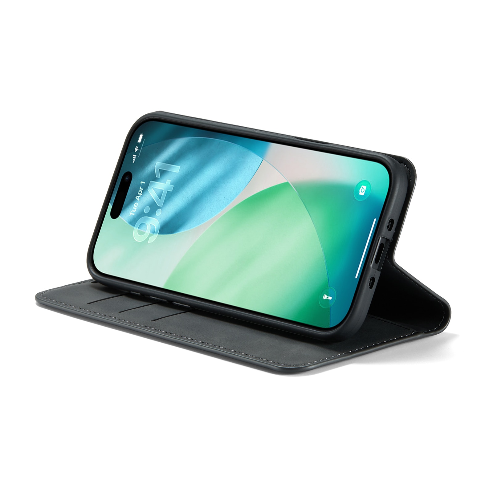 iPhone Air Slim Wallet Case Black