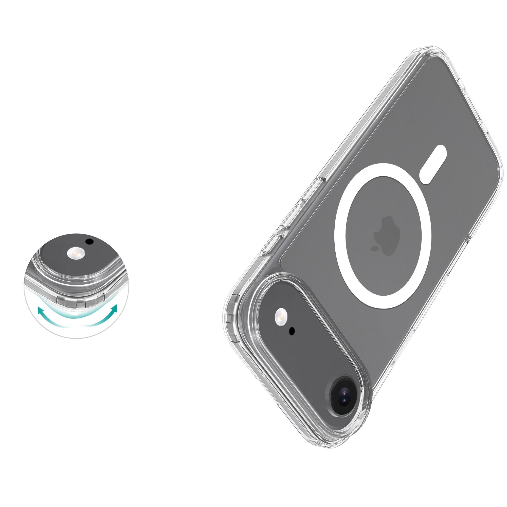 Hybrid Case MagSafe iPhone 17 Air Transparent