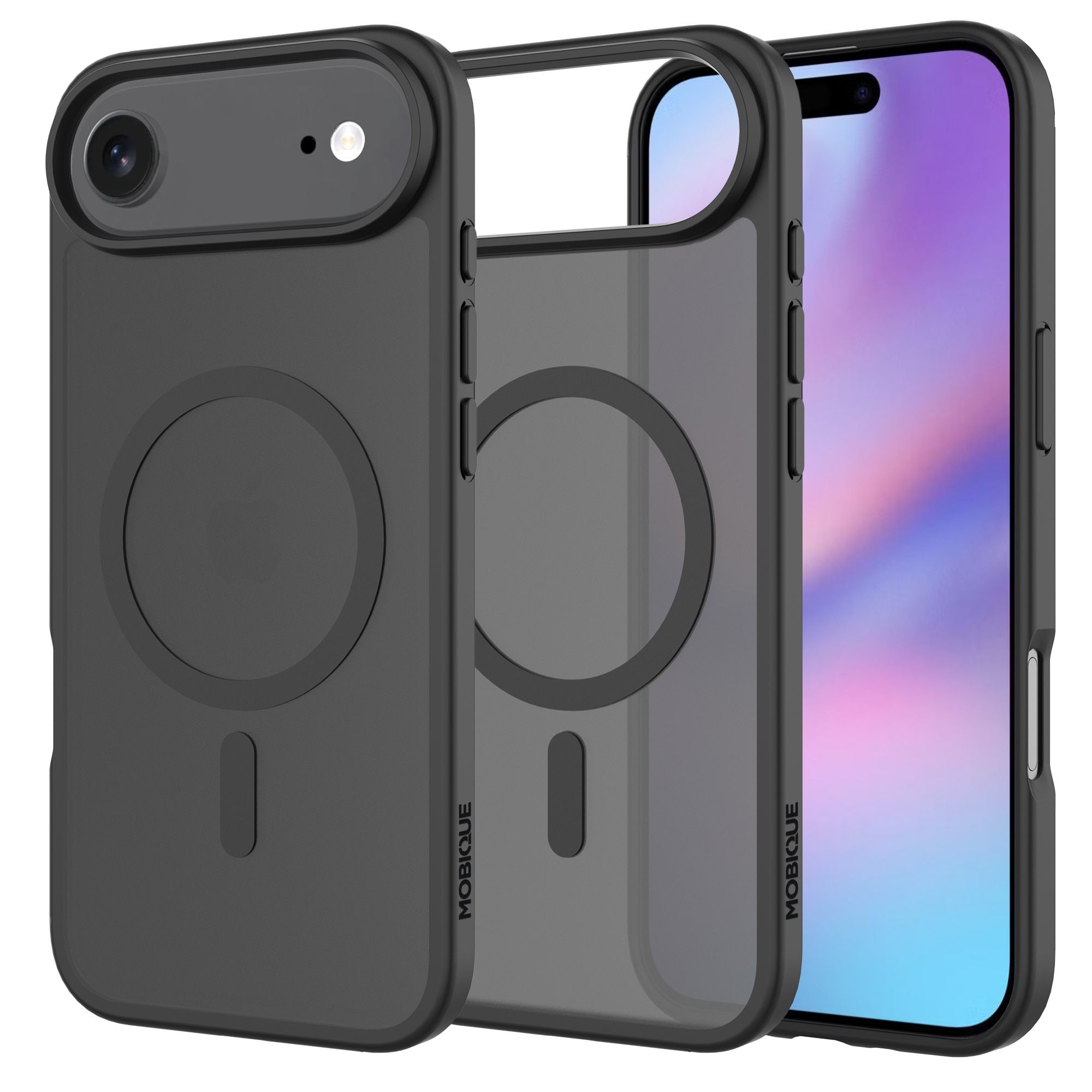 Magnetic Hybrid Case iPhone 17 Air Frosted Black