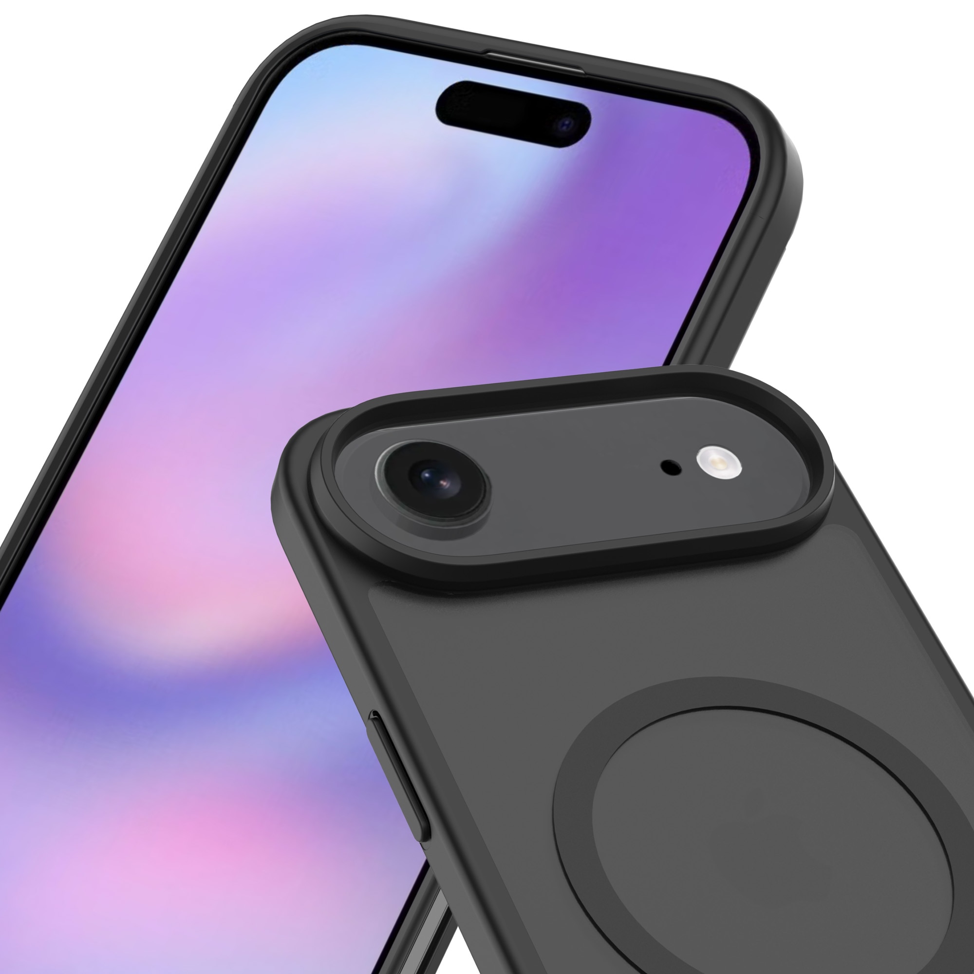 Magnetic Hybrid Case iPhone 17 Air Frosted Black