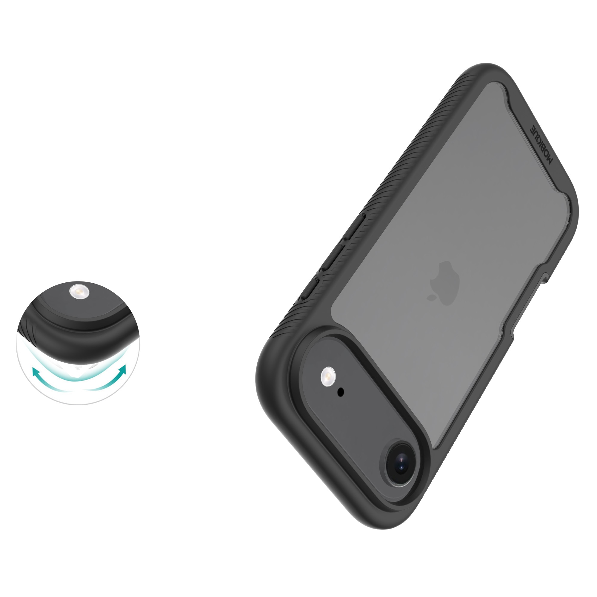 iPhone 17 Air Full Protection Case Black/Transparent
