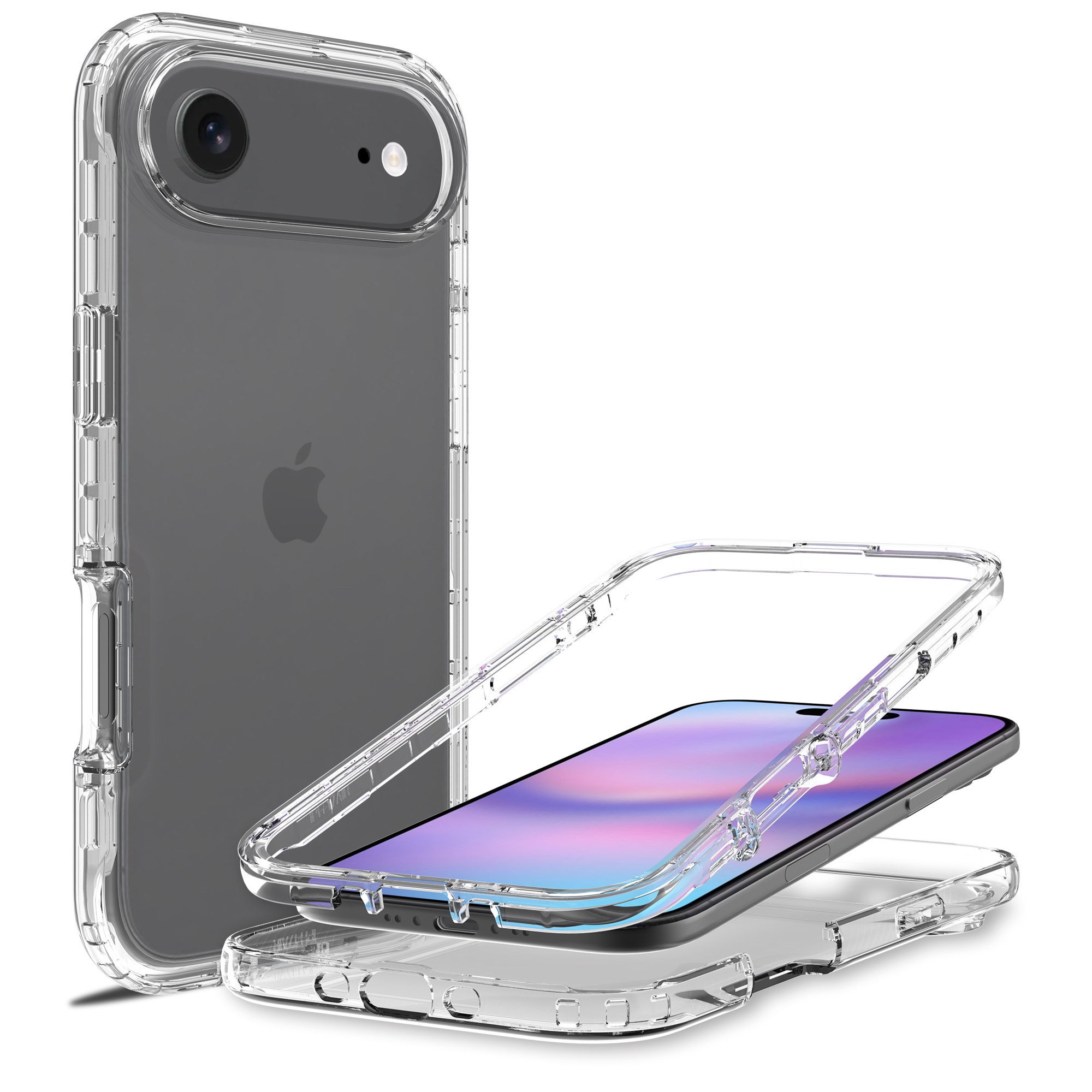 iPhone 17 Air Full Cover Case Transparent
