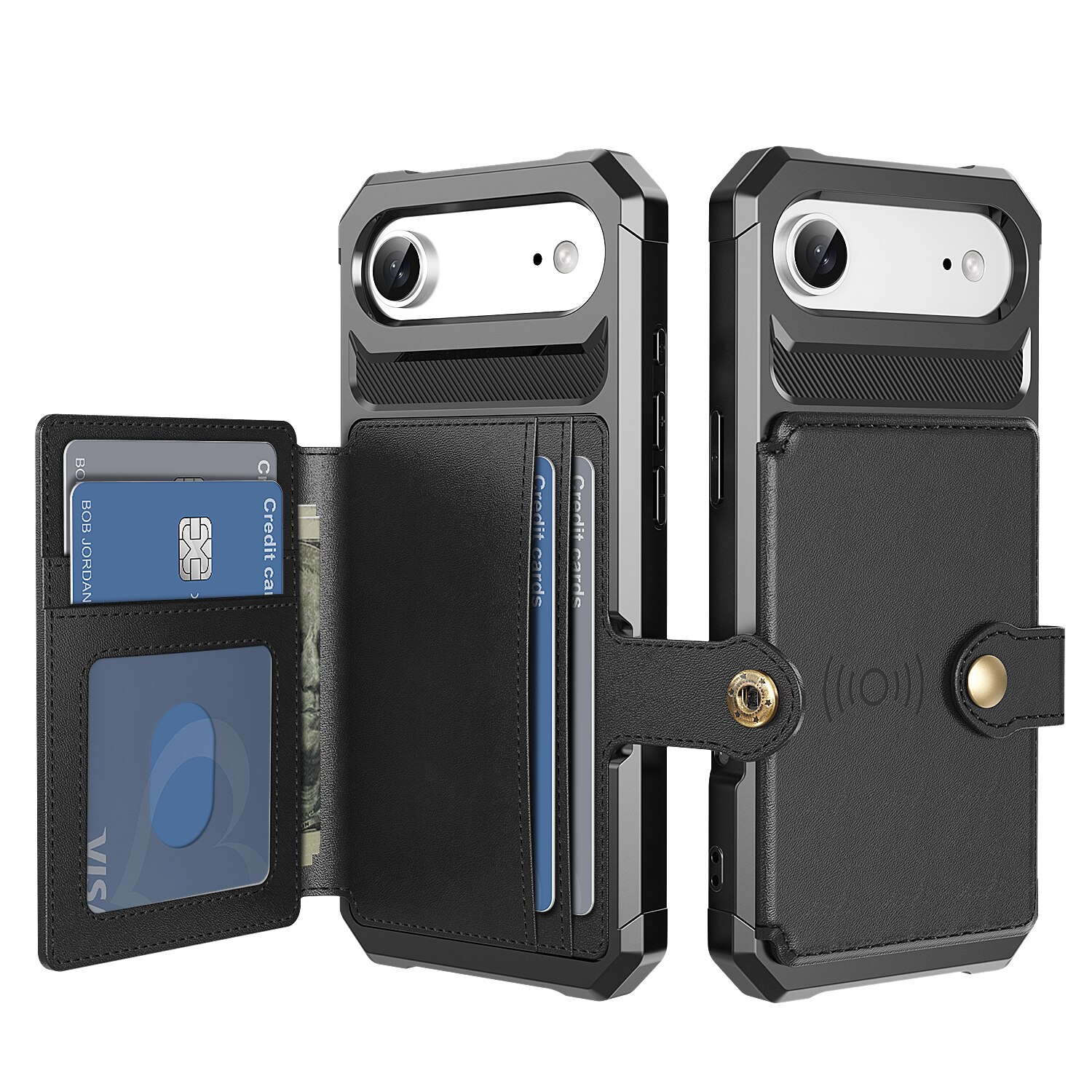 iPhone Air Tough Multi-slot Case Black