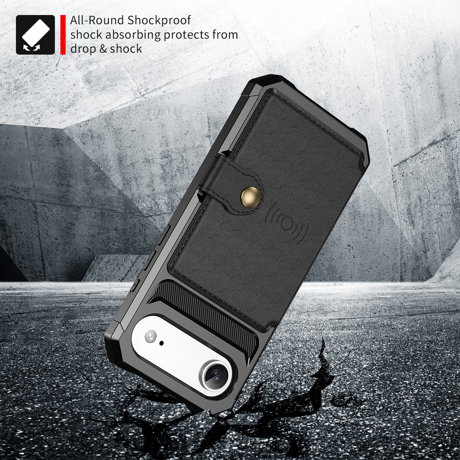 iPhone Air Tough Multi-slot Case Black