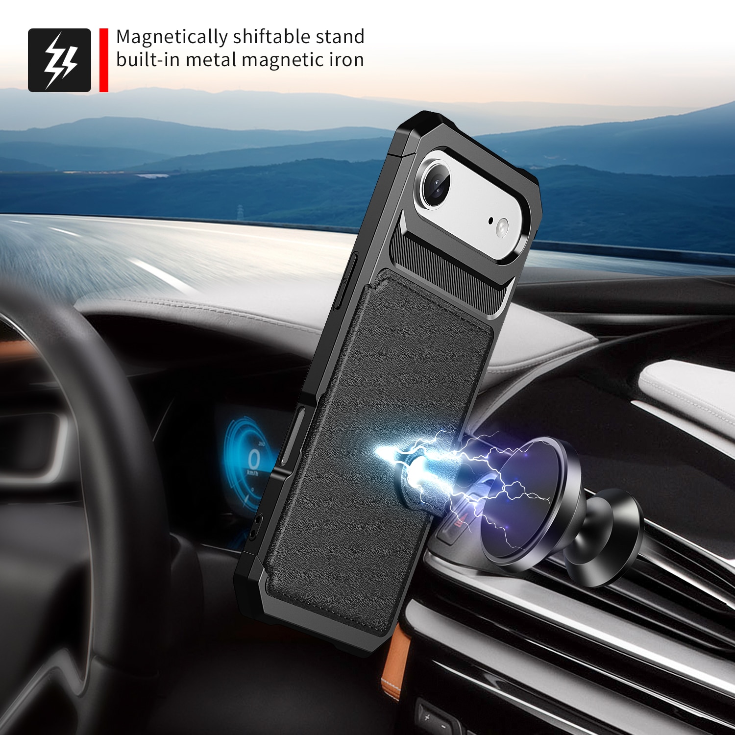 iPhone Air Tough Multi-slot Case Black