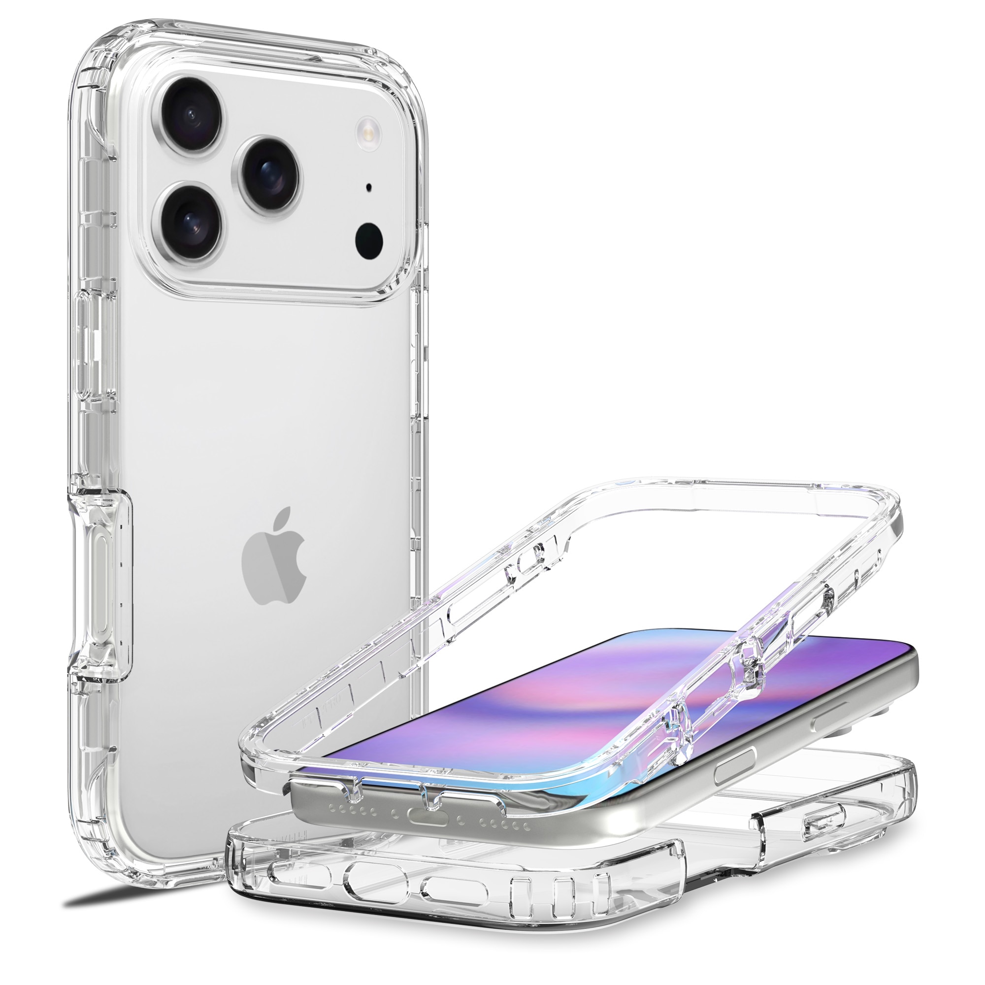 iPhone 17 Pro Max Full Cover Case Transparent