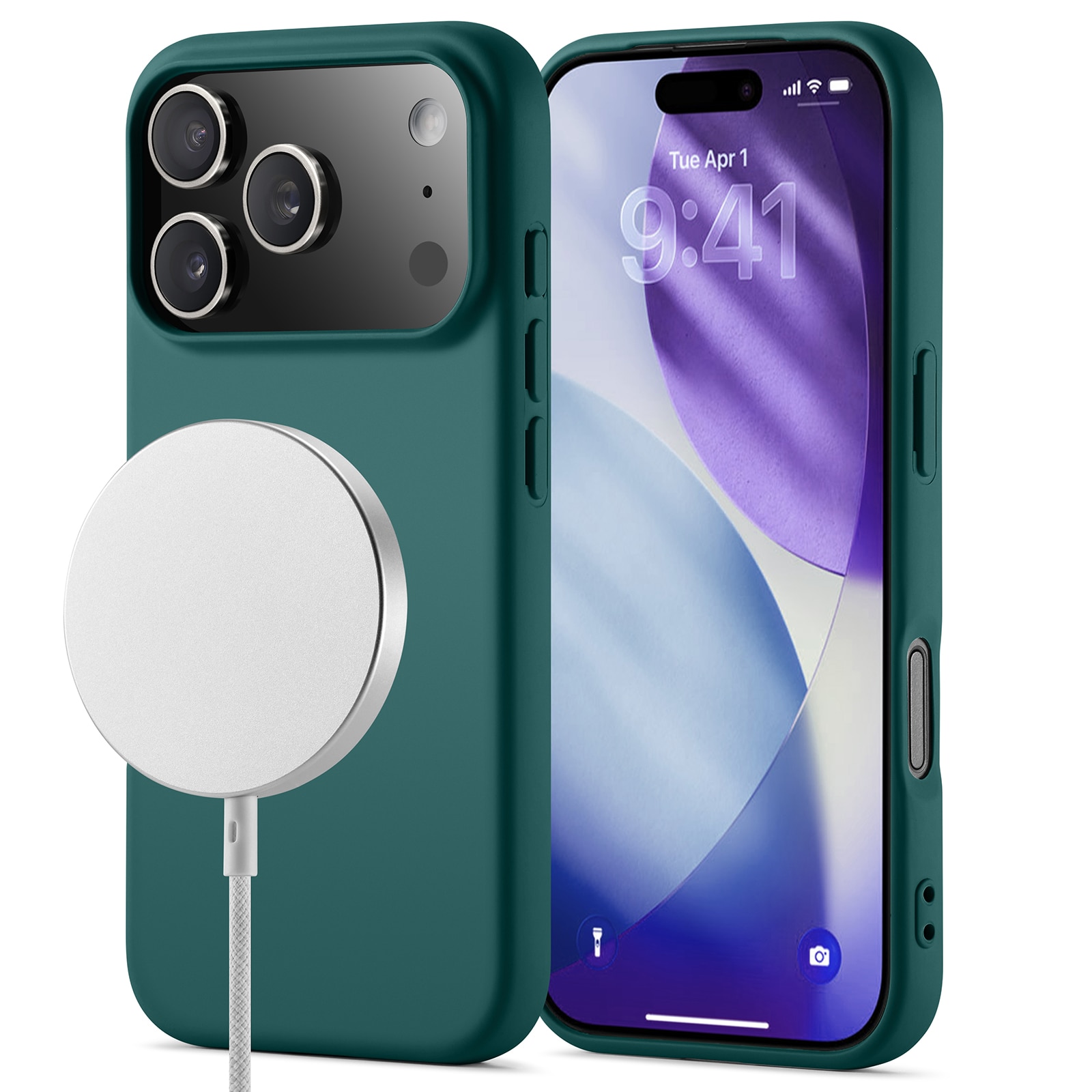 iPhone 17 Pro TPU Case MagSafe Dark Green