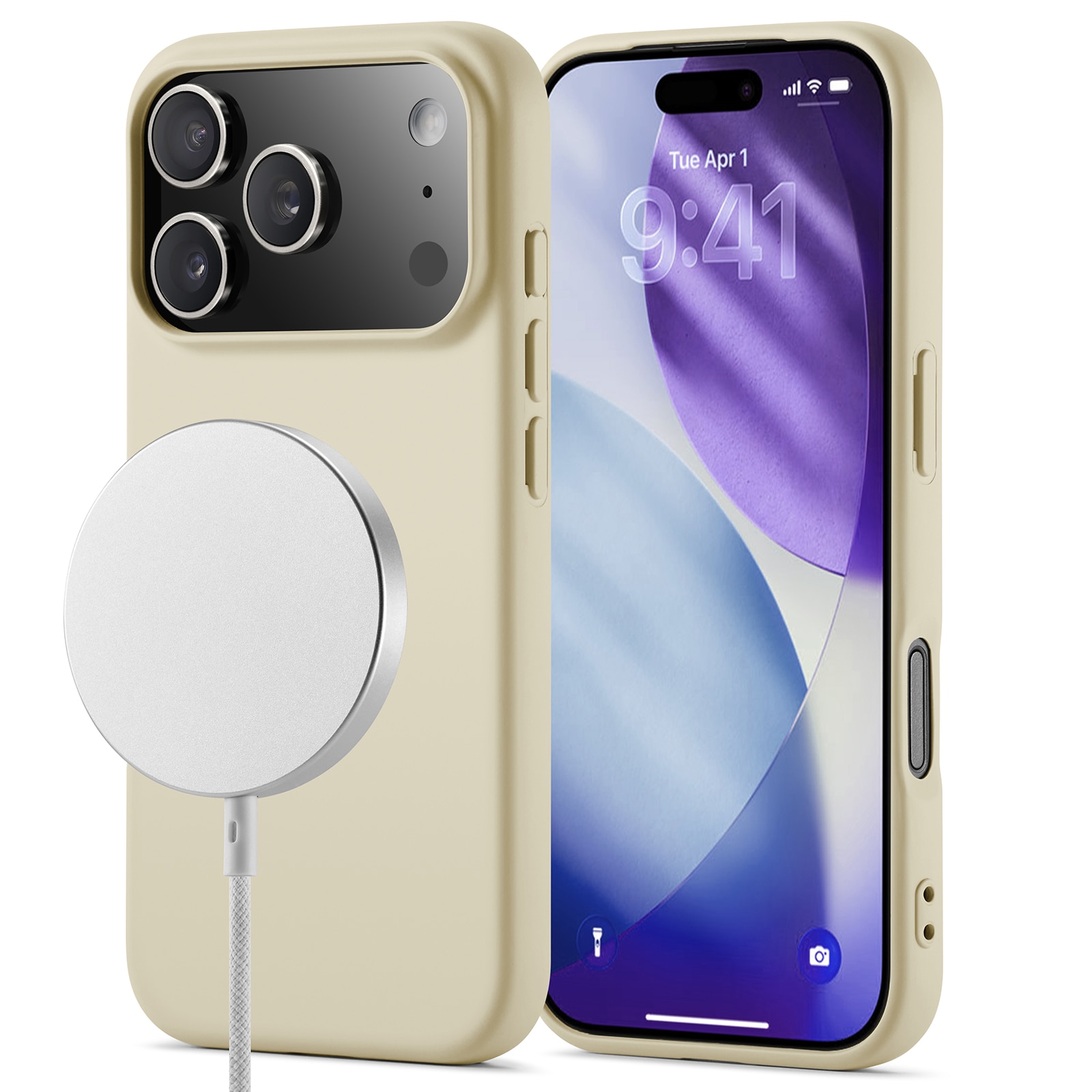 iPhone 17 Pro Max TPU Case MagSafe Beige