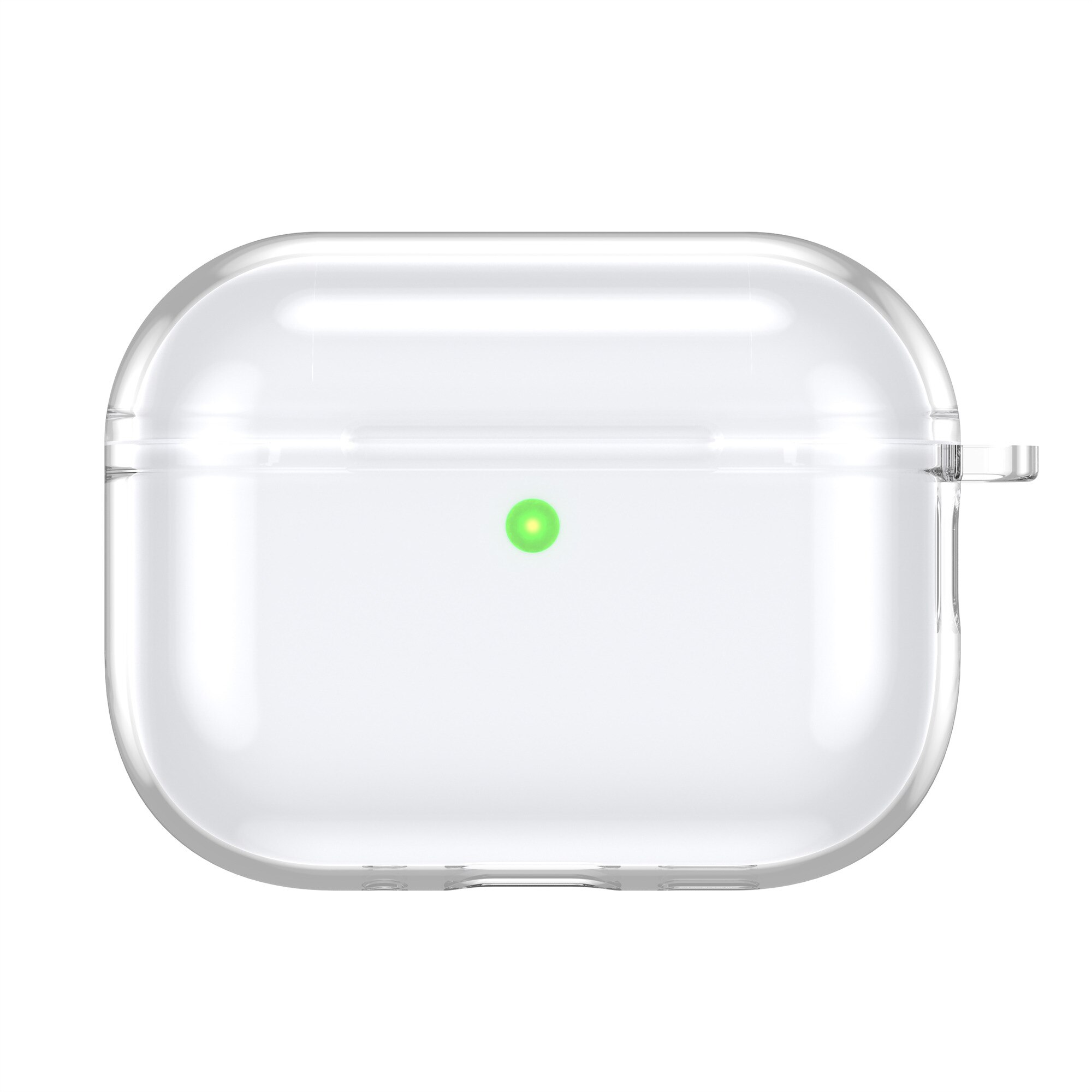TPU Cover with Carabiner Apple AirPods Pro 3 Transparent
