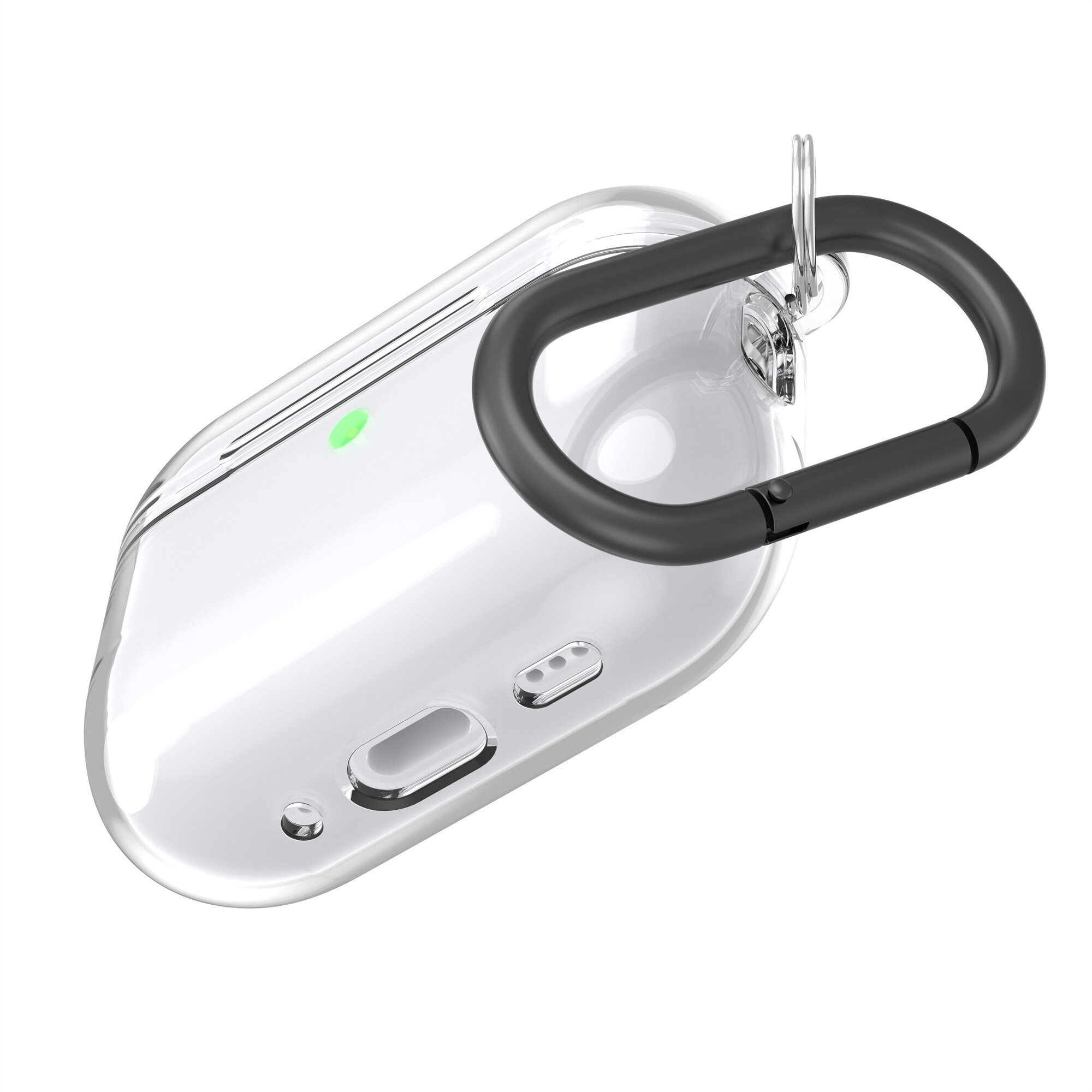 TPU Cover with Carabiner Apple AirPods Pro 3 Transparent