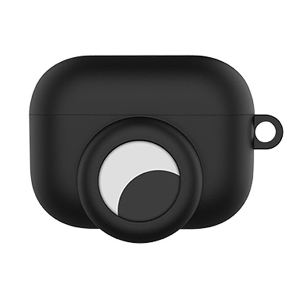 AirPods Pro Silicone Case with AirTag holder Black