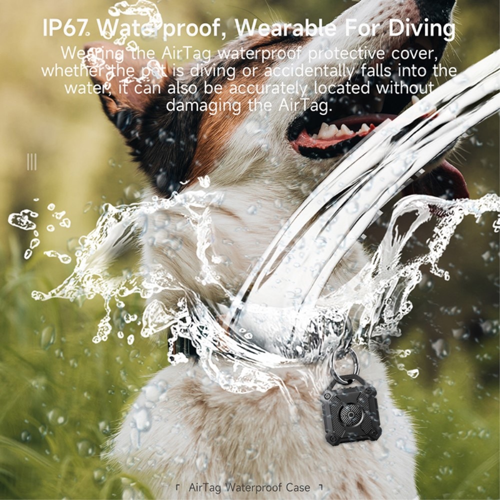 Waterproof AirTag Case Black