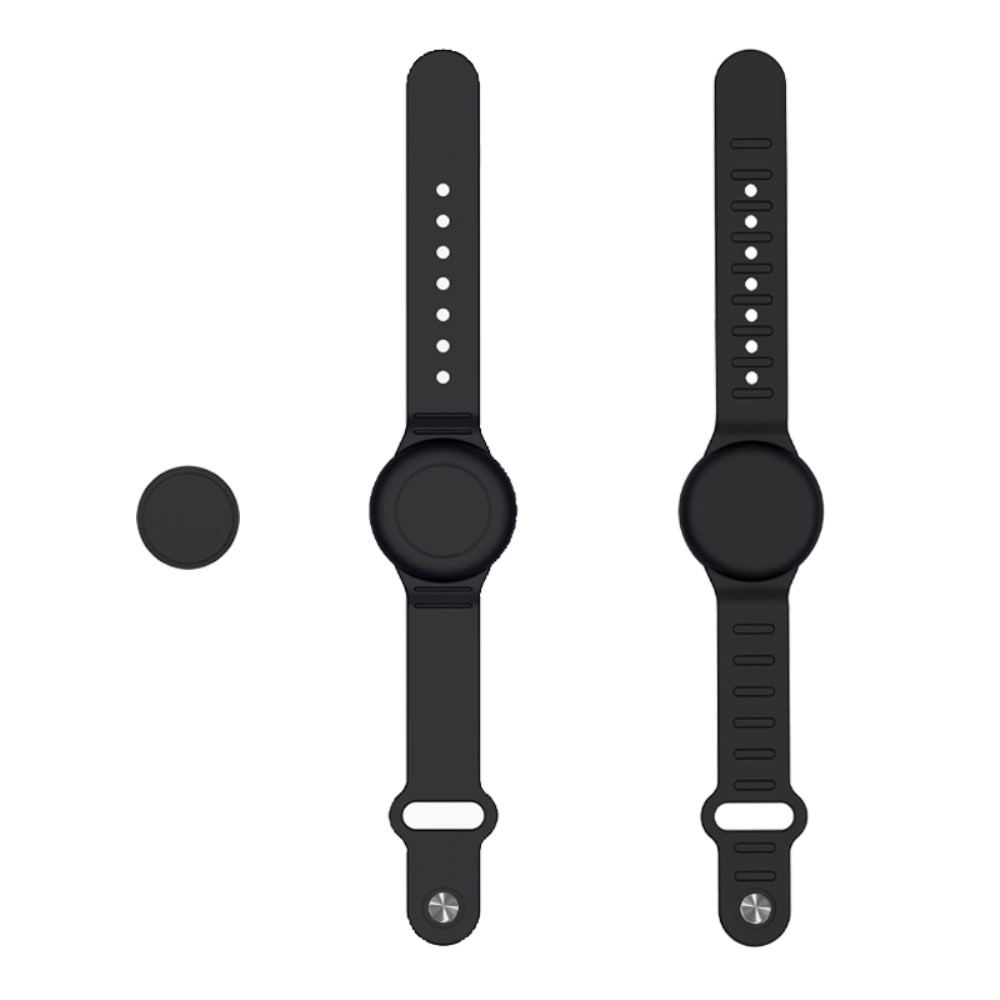 AirTag Waterproof Silicone Band Black