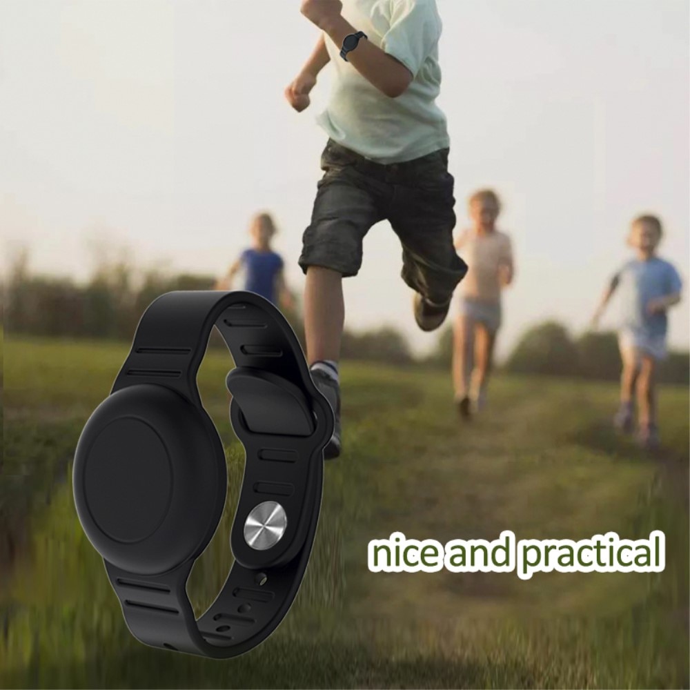AirTag Waterproof Silicone Band White