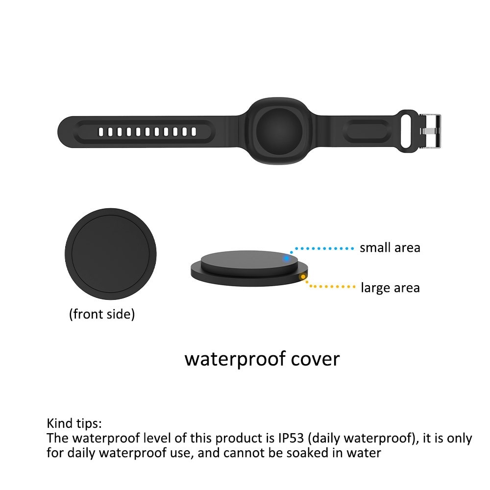 Samsung Galaxy SmartTag Waterproof Silicone Band Black