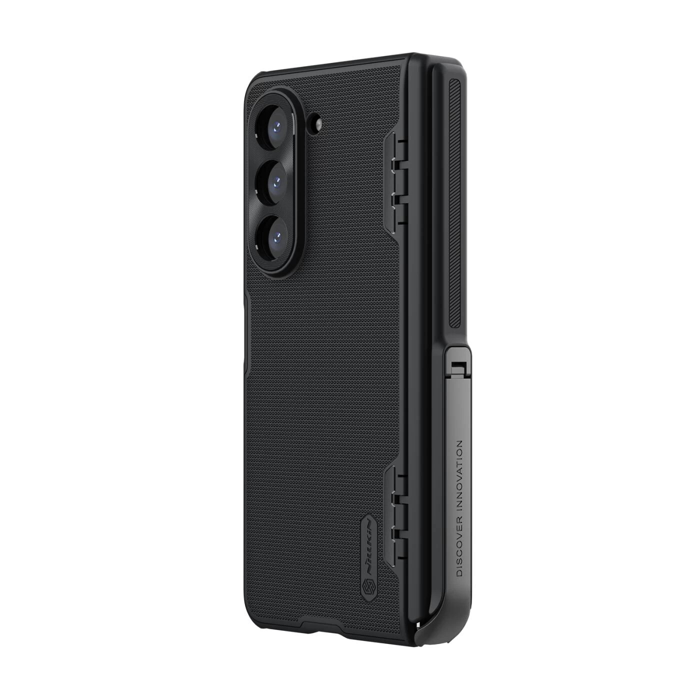 Super Frosted Shield Fold with Kickstand Samsung Galaxy Z Fold 5 Black