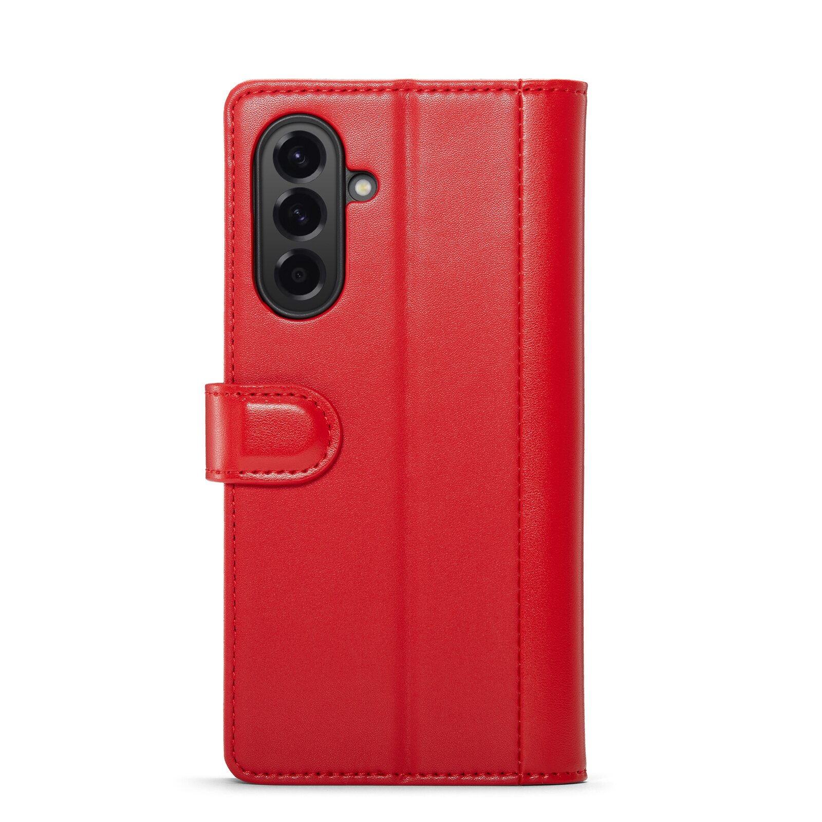 Samsung Galaxy A56 Genuine Leather Wallet Case Red