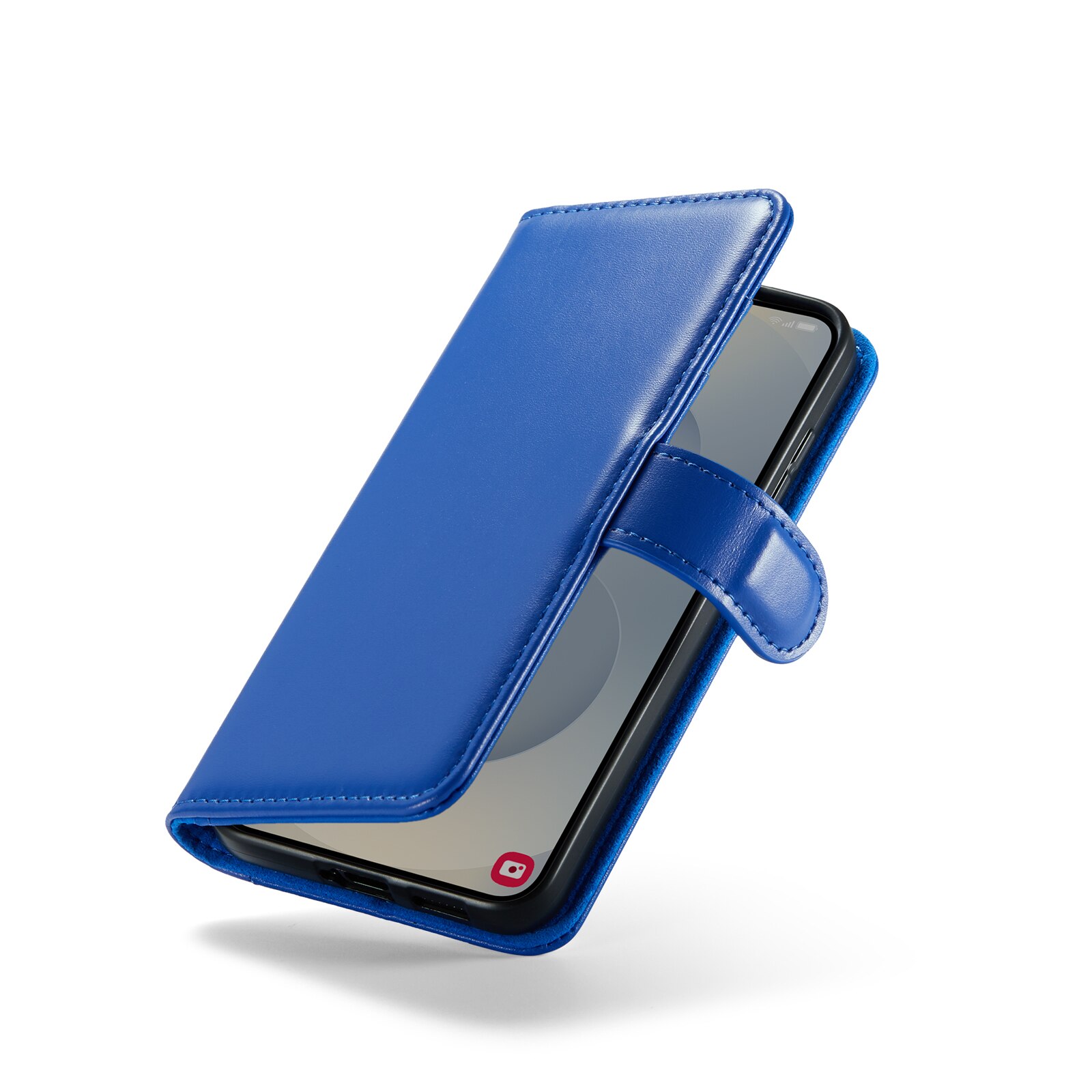 Samsung Galaxy A17 Genuine Leather Wallet Case Blue