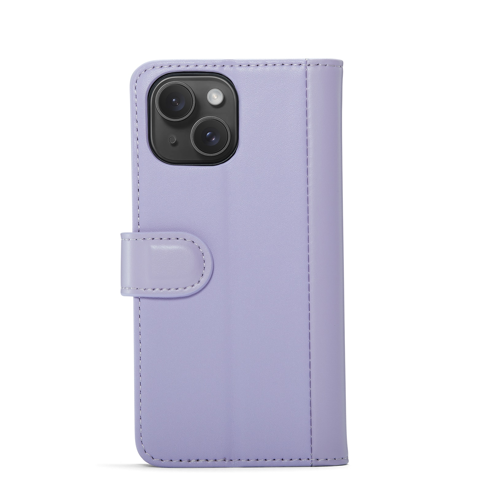 iPhone 13 Genuine Leather Wallet Case Purple