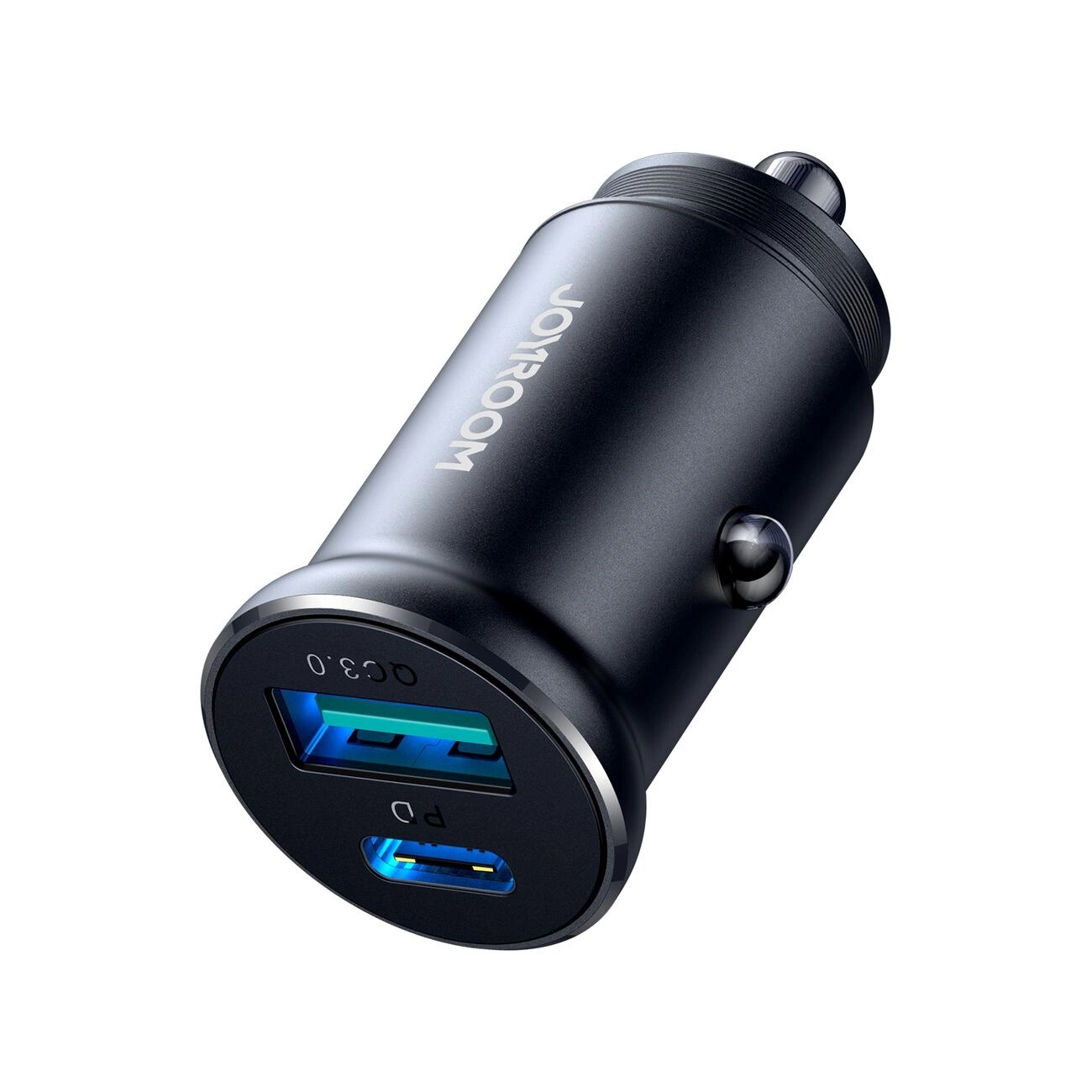 JR-CCN05 Mini Car Charger USB-C + USB-A 30W Black