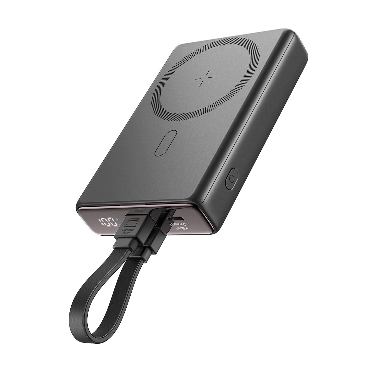Powerbank MagSafe 10000 mAh USB-C + Lightning Black