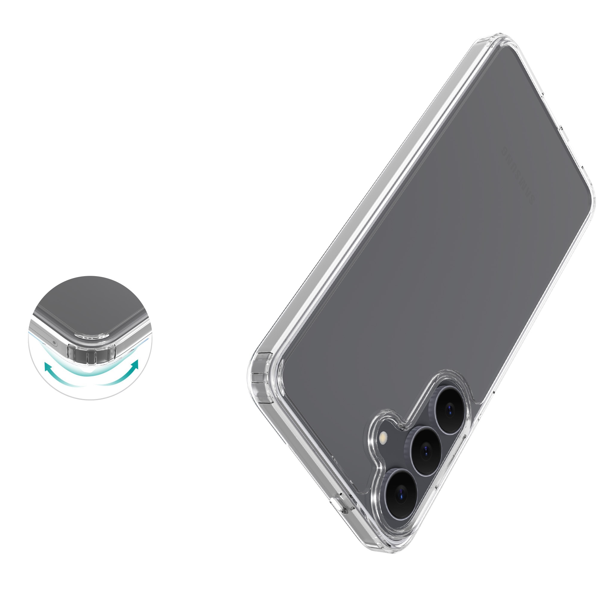 Samsung Galaxy S25 FE Hybrid Case Transparent