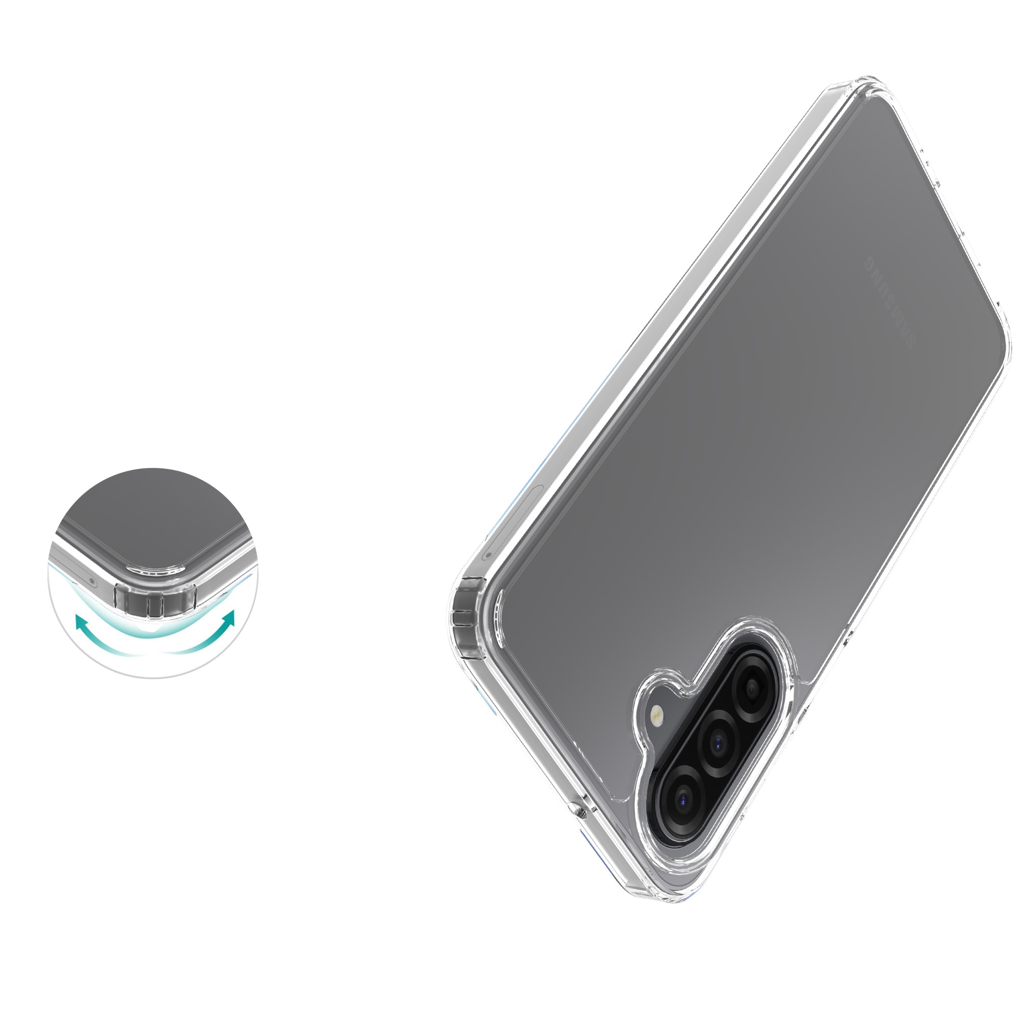 Samsung Galaxy A17 Hybrid Case Transparent