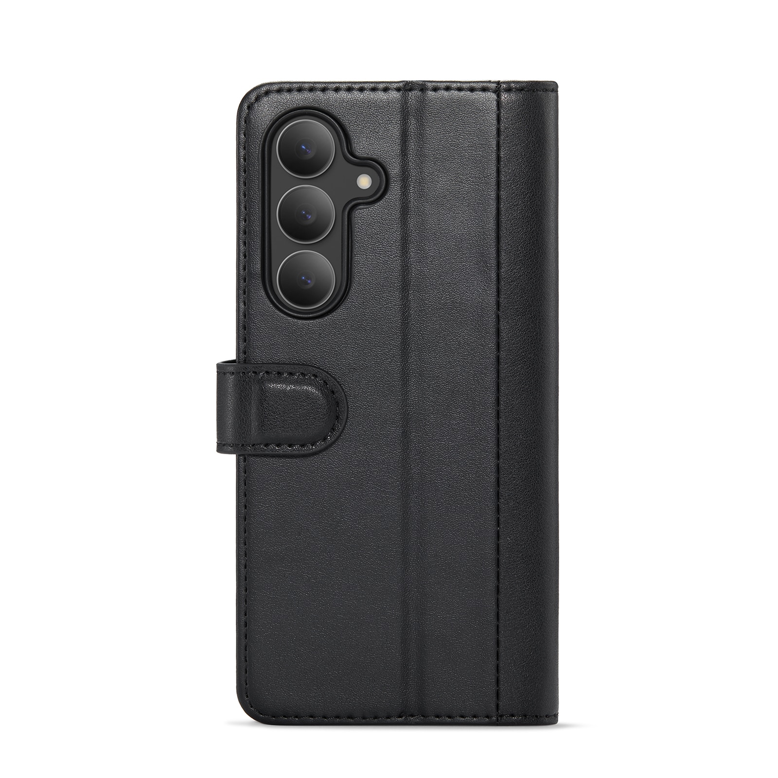 Samsung Galaxy S25 FE Genuine Leather Wallet Case Black