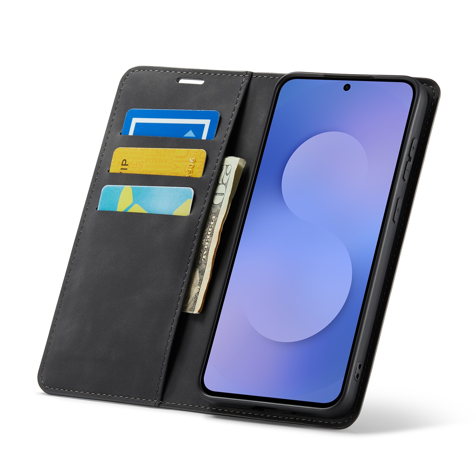 Samsung Galaxy S25 FE Slim Wallet Case Black