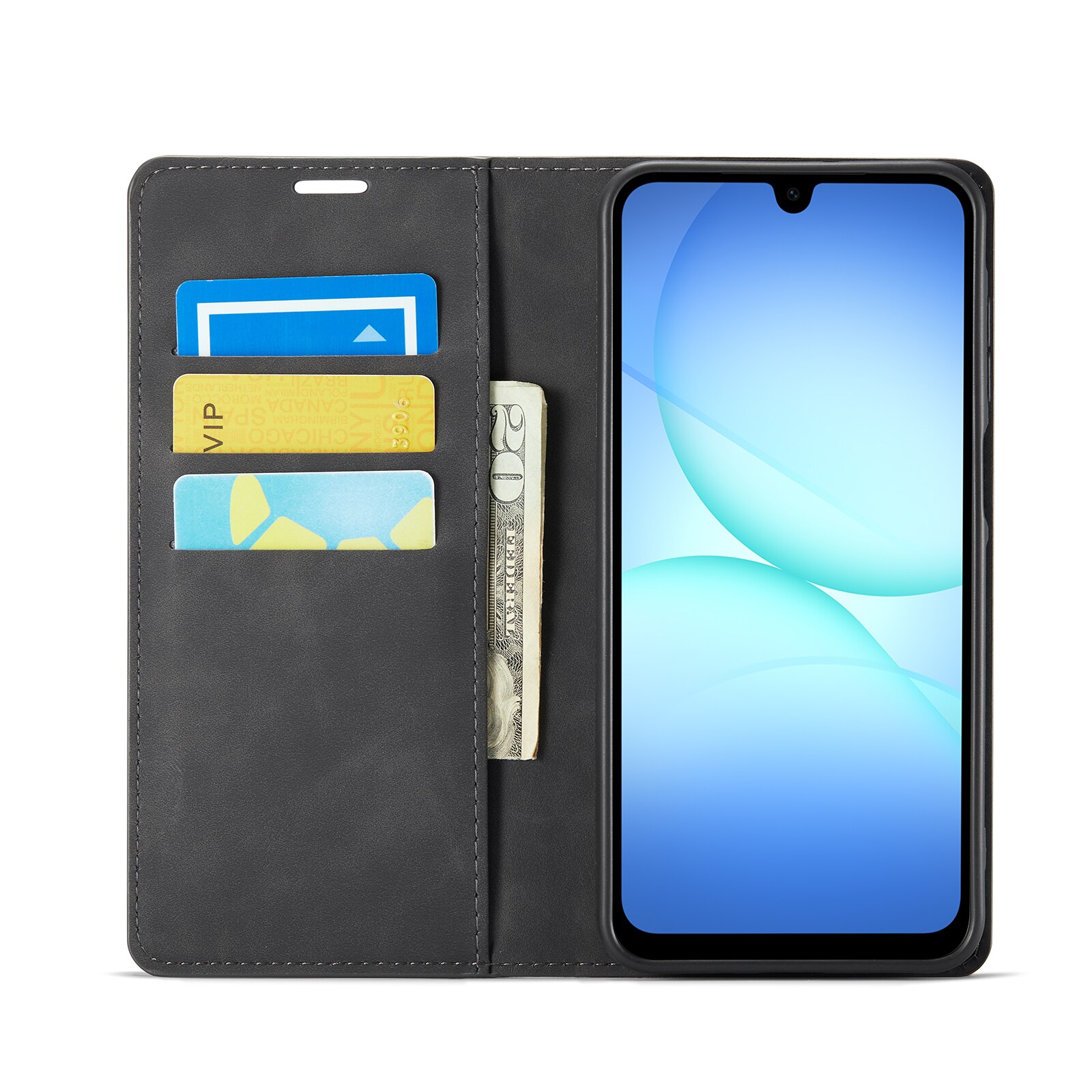 Samsung Galaxy A17 Slim Wallet Case Black