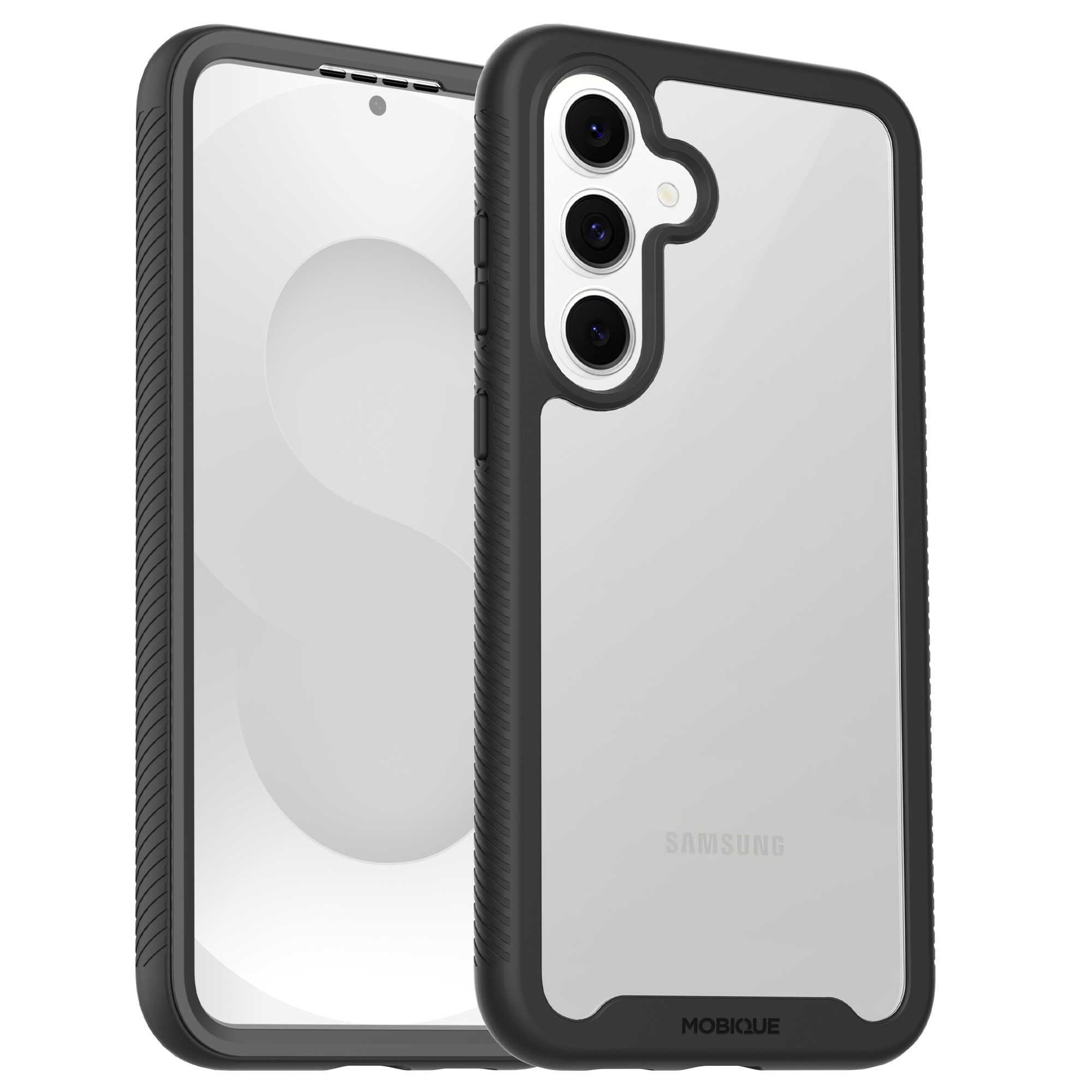 Samsung Galaxy S25 FE Full Protection Case Black/Transparent