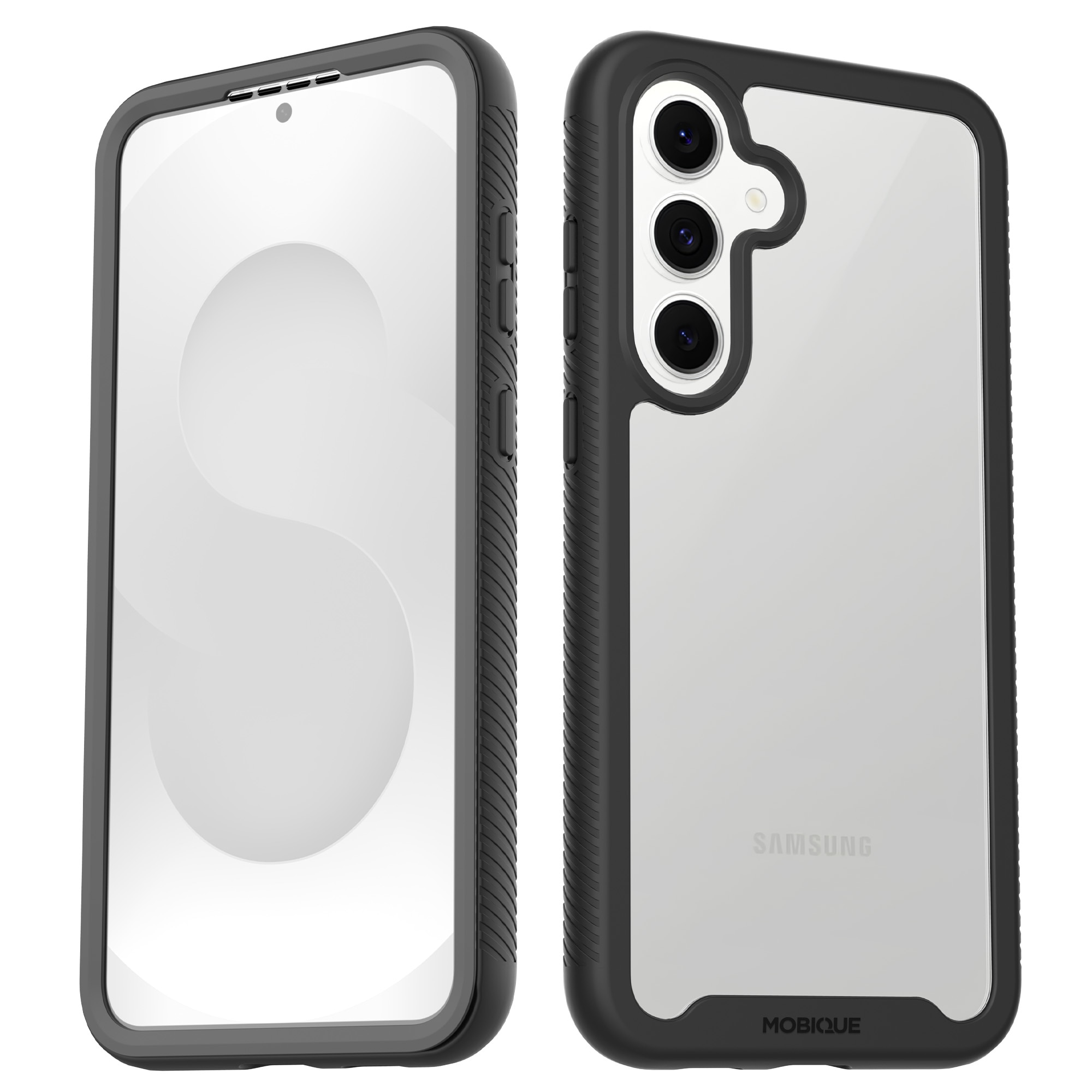 Samsung Galaxy S25 FE Full Protection Case Black/Transparent
