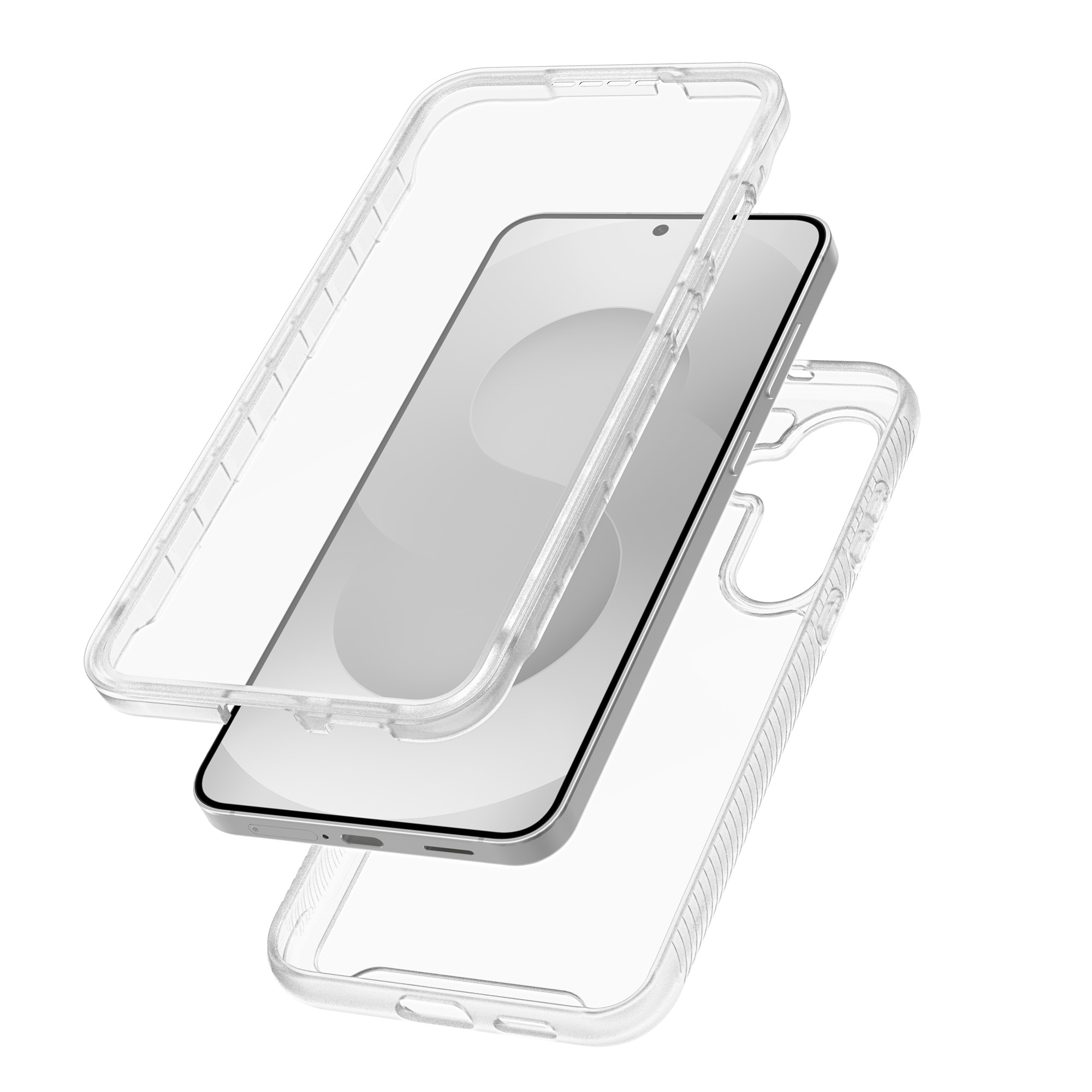 Samsung Galaxy S25 FE Full Protection Case Transparent