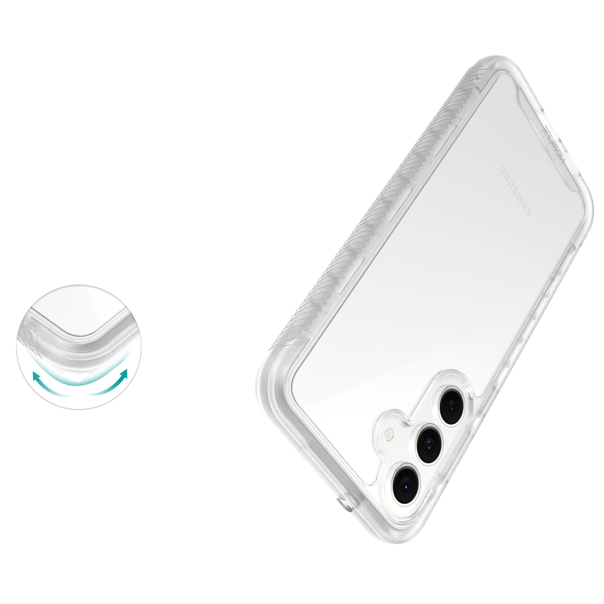Samsung Galaxy S25 FE Full Protection Case Transparent