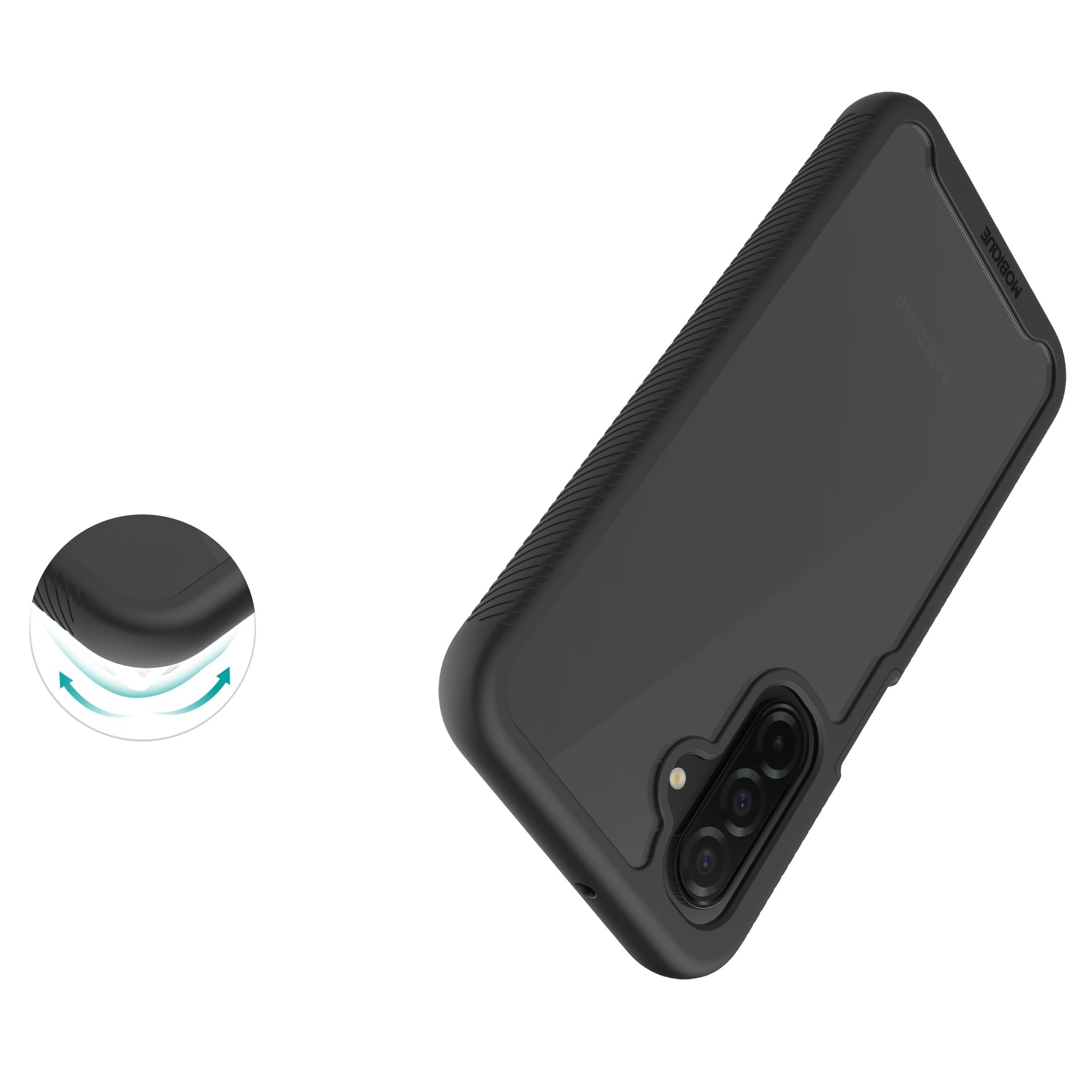 Samsung Galaxy A17 Full Protection Case Black/Transparent