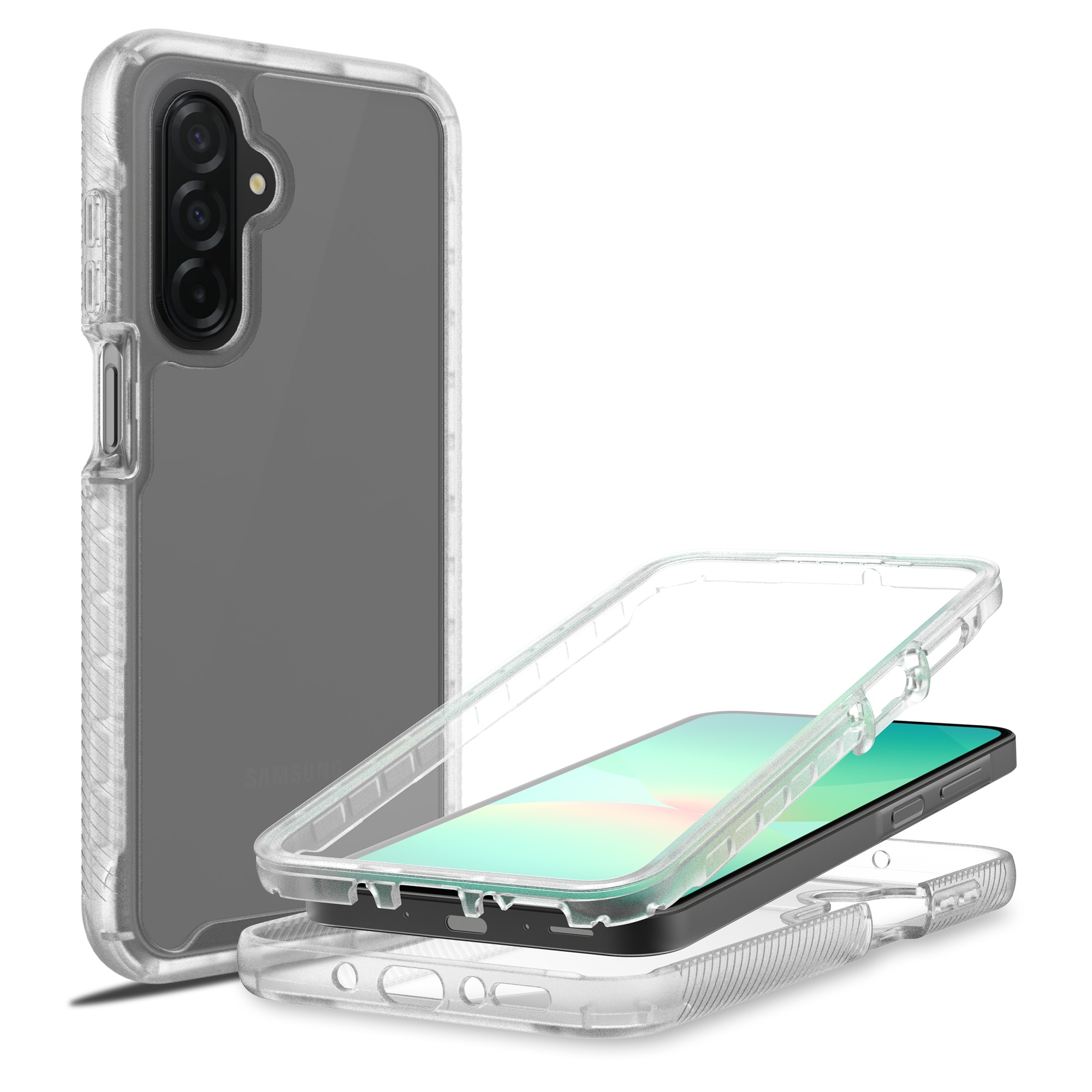 Samsung Galaxy A17 Full Protection Case Transparent