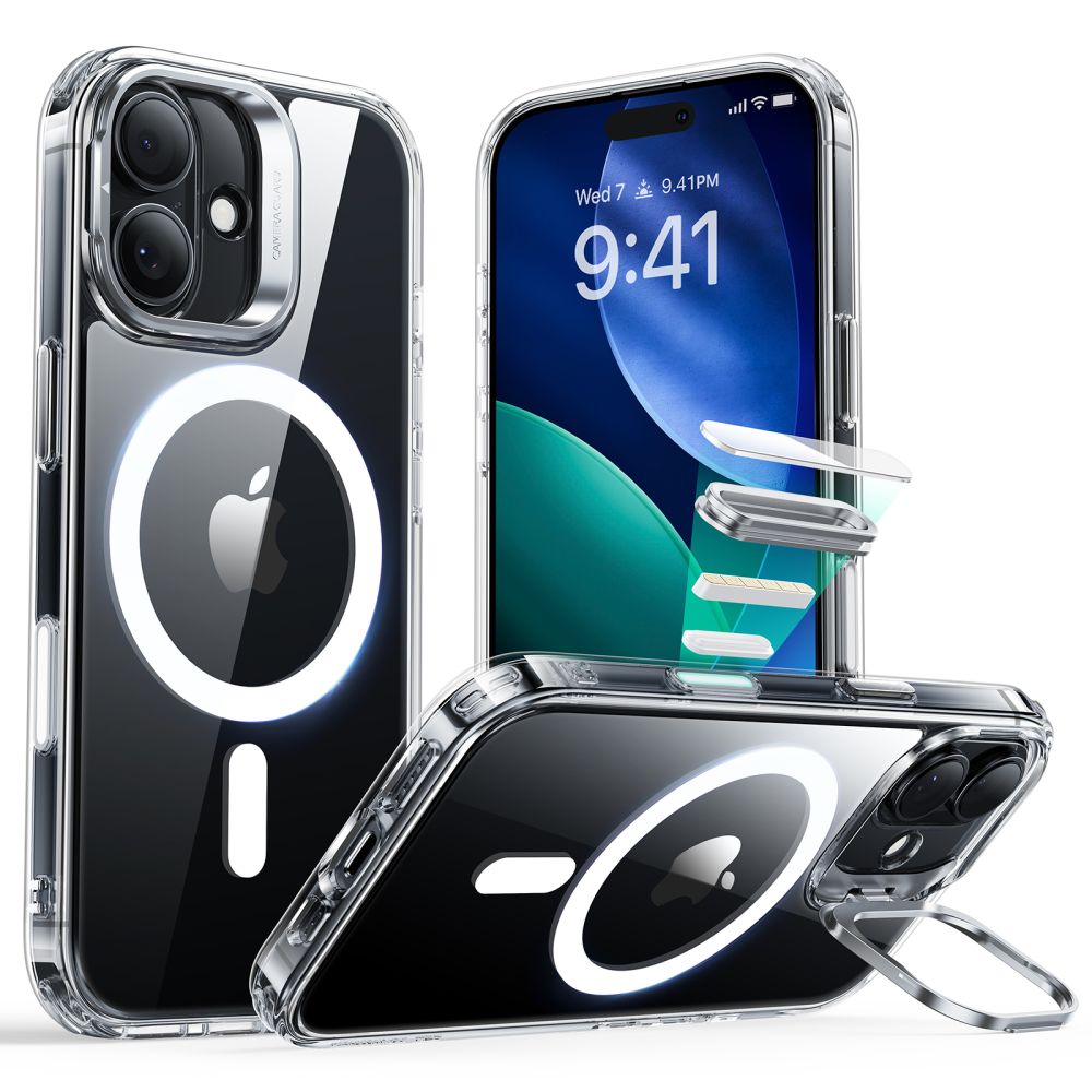 iPhone 17 Classic Kickstand Halolock MagSafe Transparent