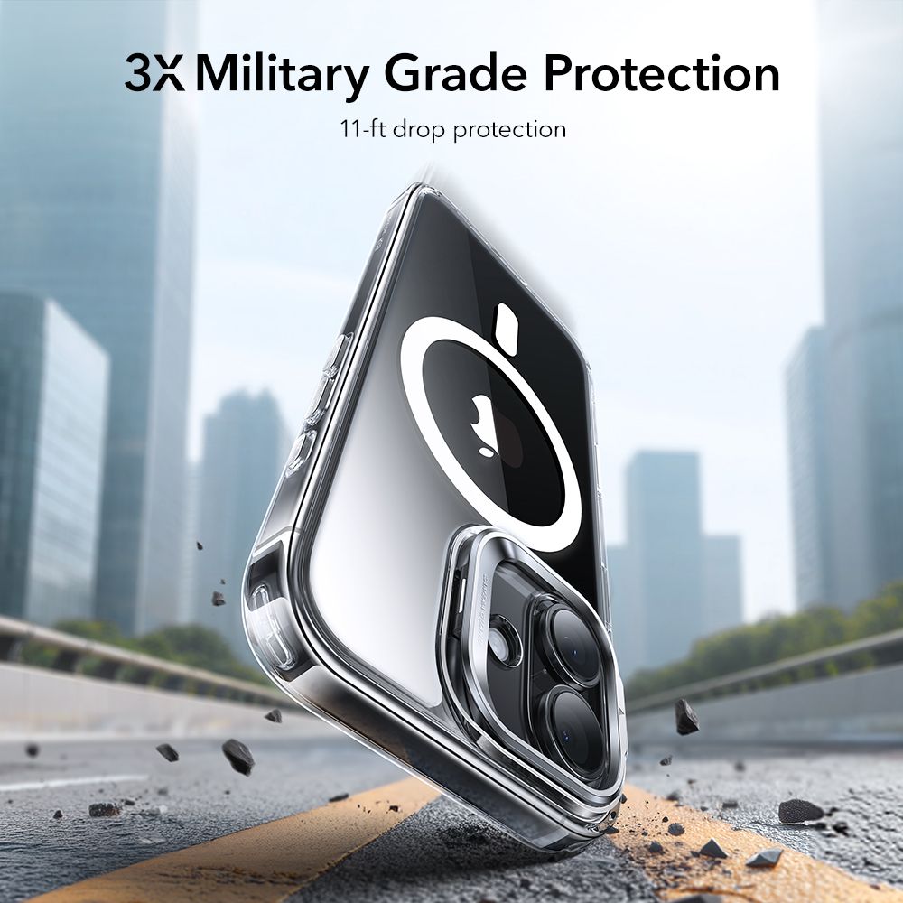 iPhone 17 Classic Kickstand Halolock MagSafe Transparent